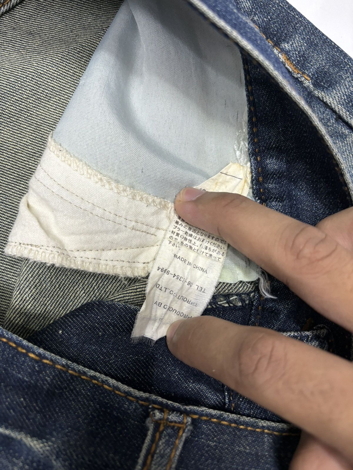 14th Addiction 1990s DIVINER CLAW MARK DISTRESSED DENIM PUNK JEANS Size US 32 / EU 48 - 11 Thumbnail