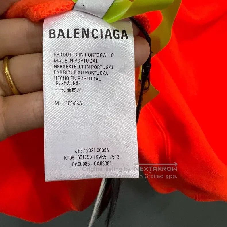 Balenciaga Balenciaga Bright orange letter printed hoodie Size US M / EU 48-50 / 2 - 4 Thumbnail