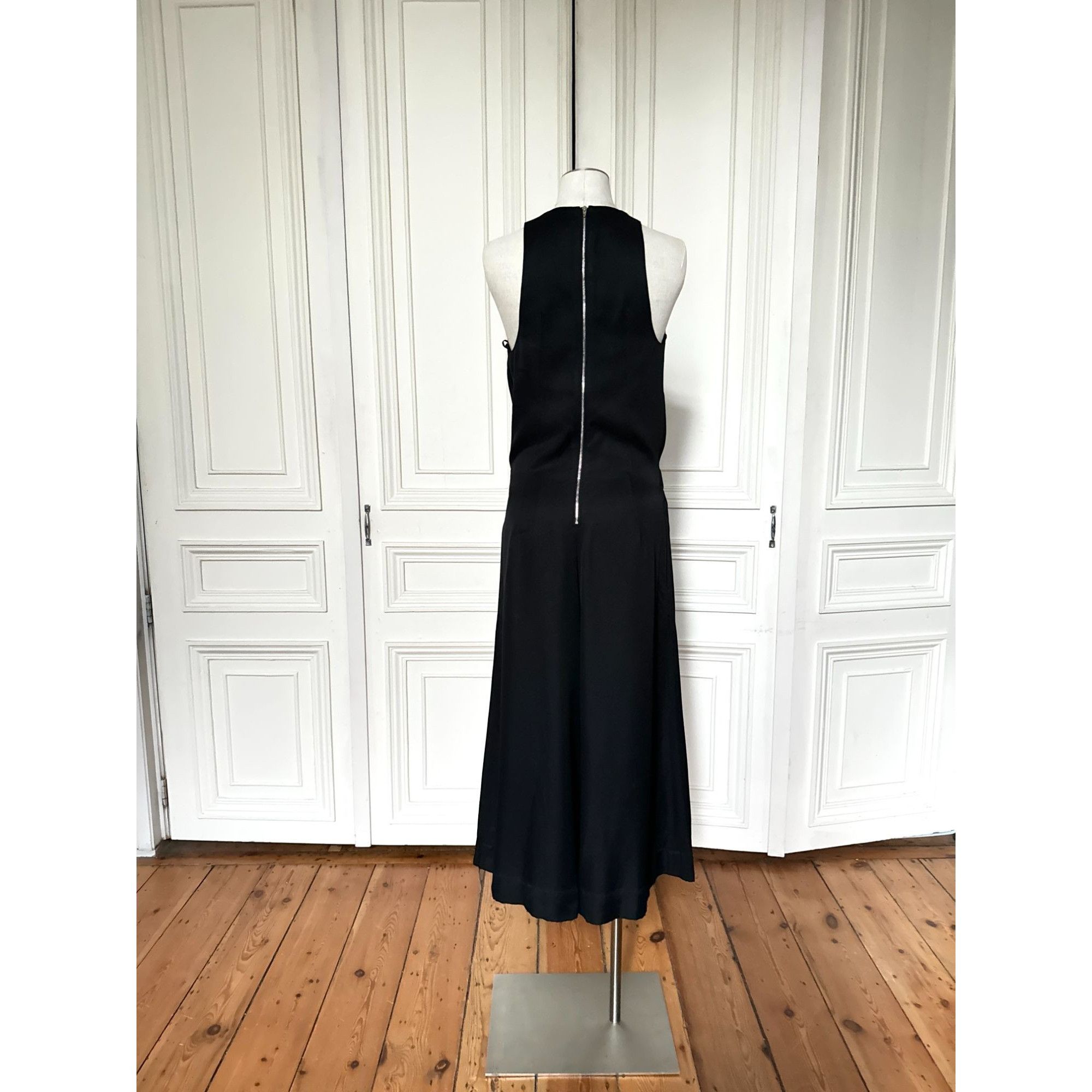 Celine Phoebe Philo Black Wide-Leg Jumpsuit Size M / US 6-8 / IT 42-44 - 4 Thumbnail