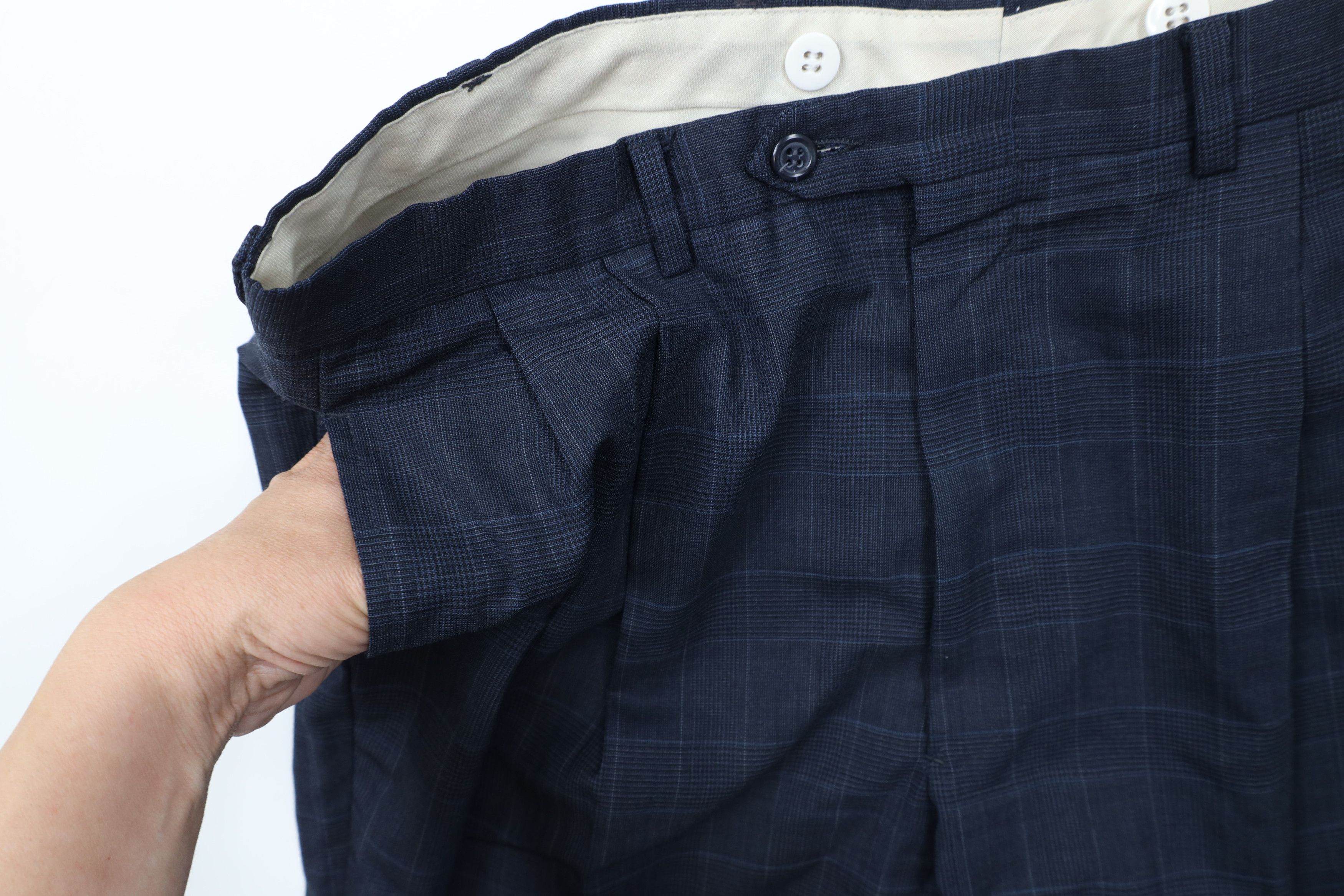 Vintage Vintage 70s Streetwear Cuffed Wool Wide Leg Chino Pants Size US 36 / EU 52 - 7 Thumbnail