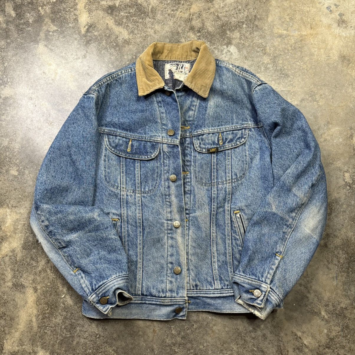 Vintage vintage 70s lee stormrider denim blanket lined jean jacket Size US M / EU 48-50 / 2 - 1 Thumbnail