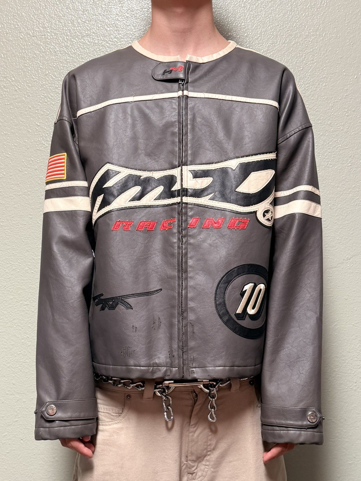 HMDD HMDD Leather Racing Jacket Size US XL / EU 56 / 4 - 1 Thumbnail