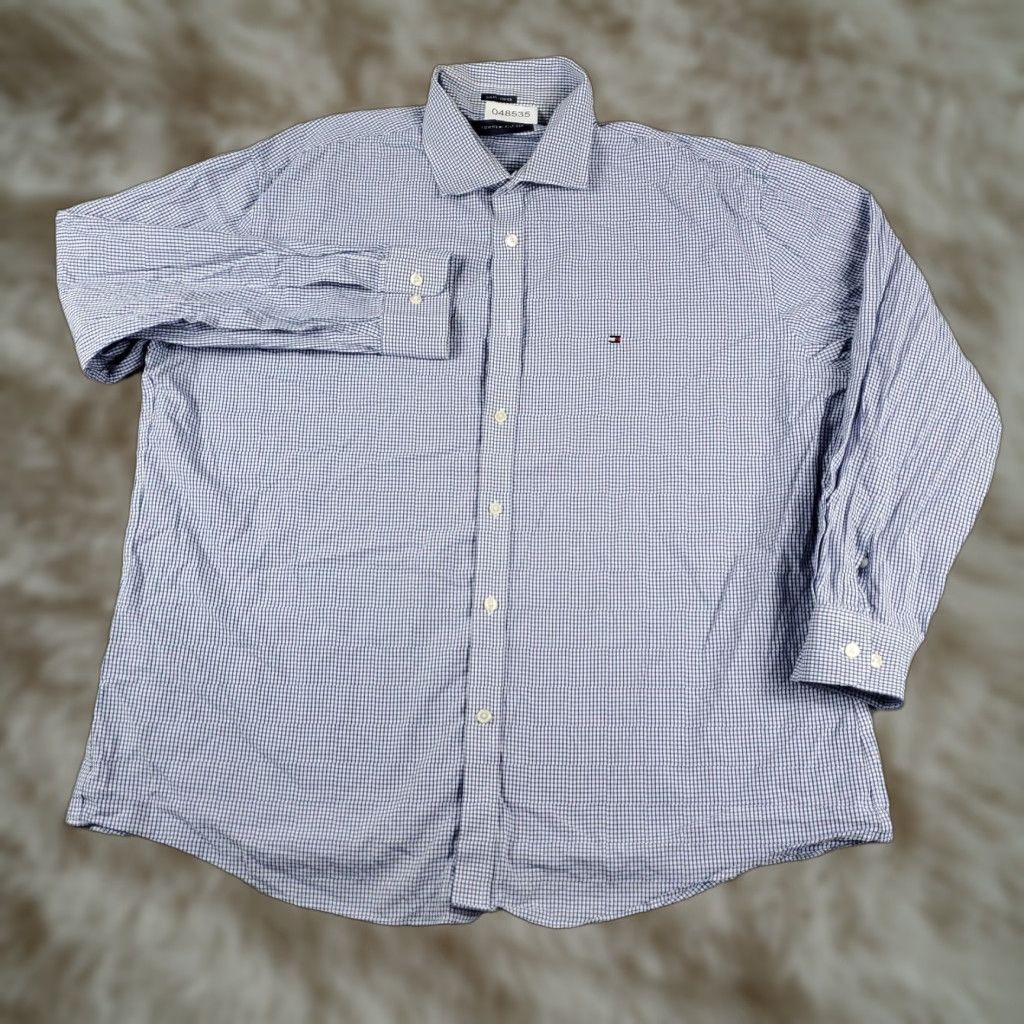 Tommy Hilfiger Tommy Hilfiger Shirt XL Check Plaid Button Up Long Sleeve Casual Mens Size US XL / EU 56 / 4 - 1 Thumbnail