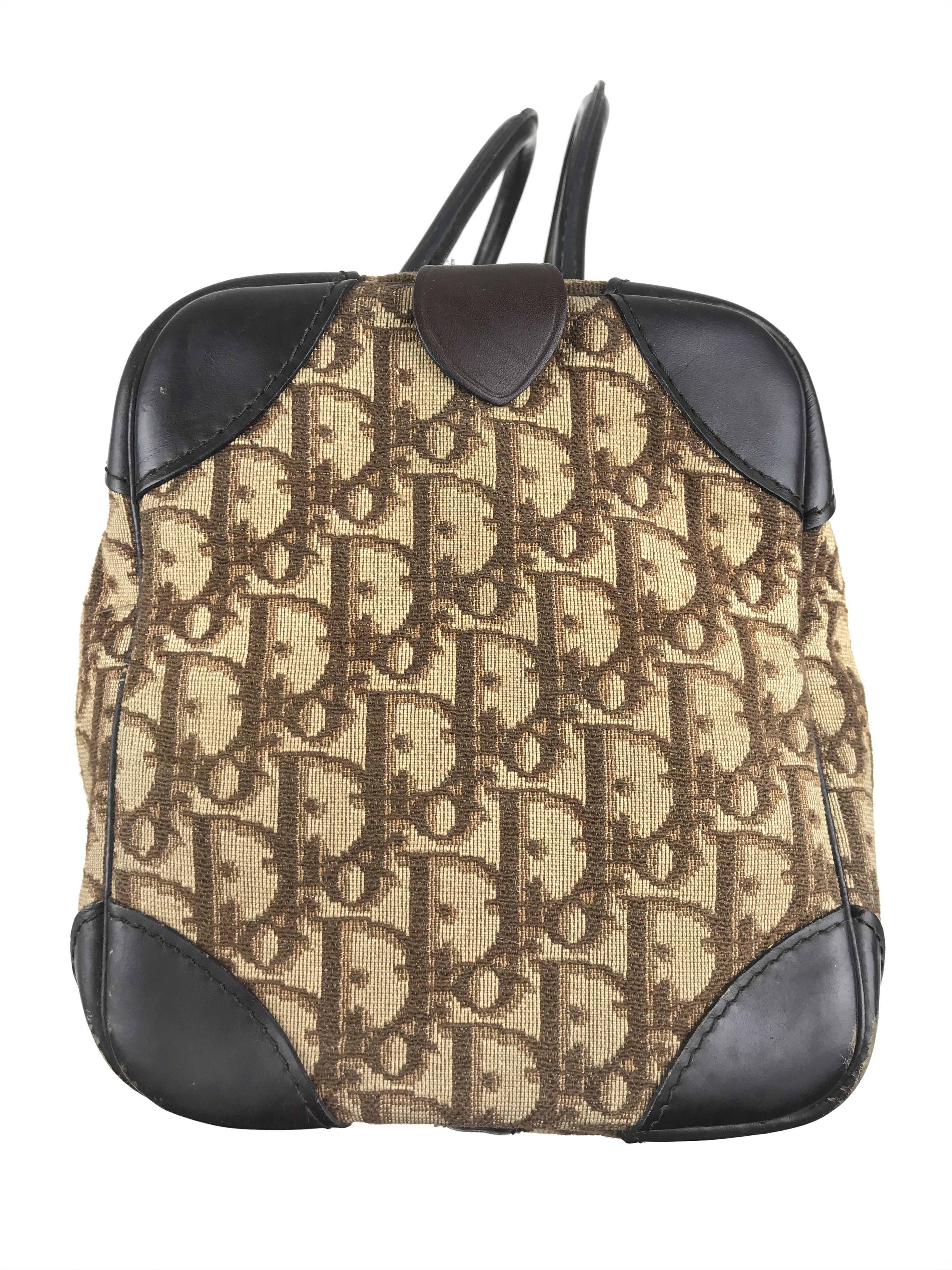 Christian Dior Monsieur × Dior × Vintage Christian Dior Trotter Handbag Boston bag Brown Vintage Size ONE SIZE - 4 Thumbnail