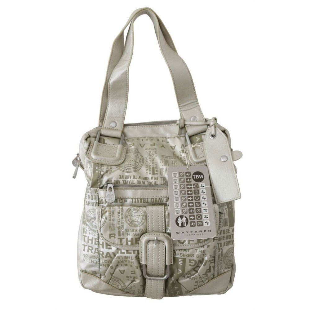 Other WAYFARER White Printed Handbag Shoulder Fabric Purse Size ONE SIZE - 1 Thumbnail