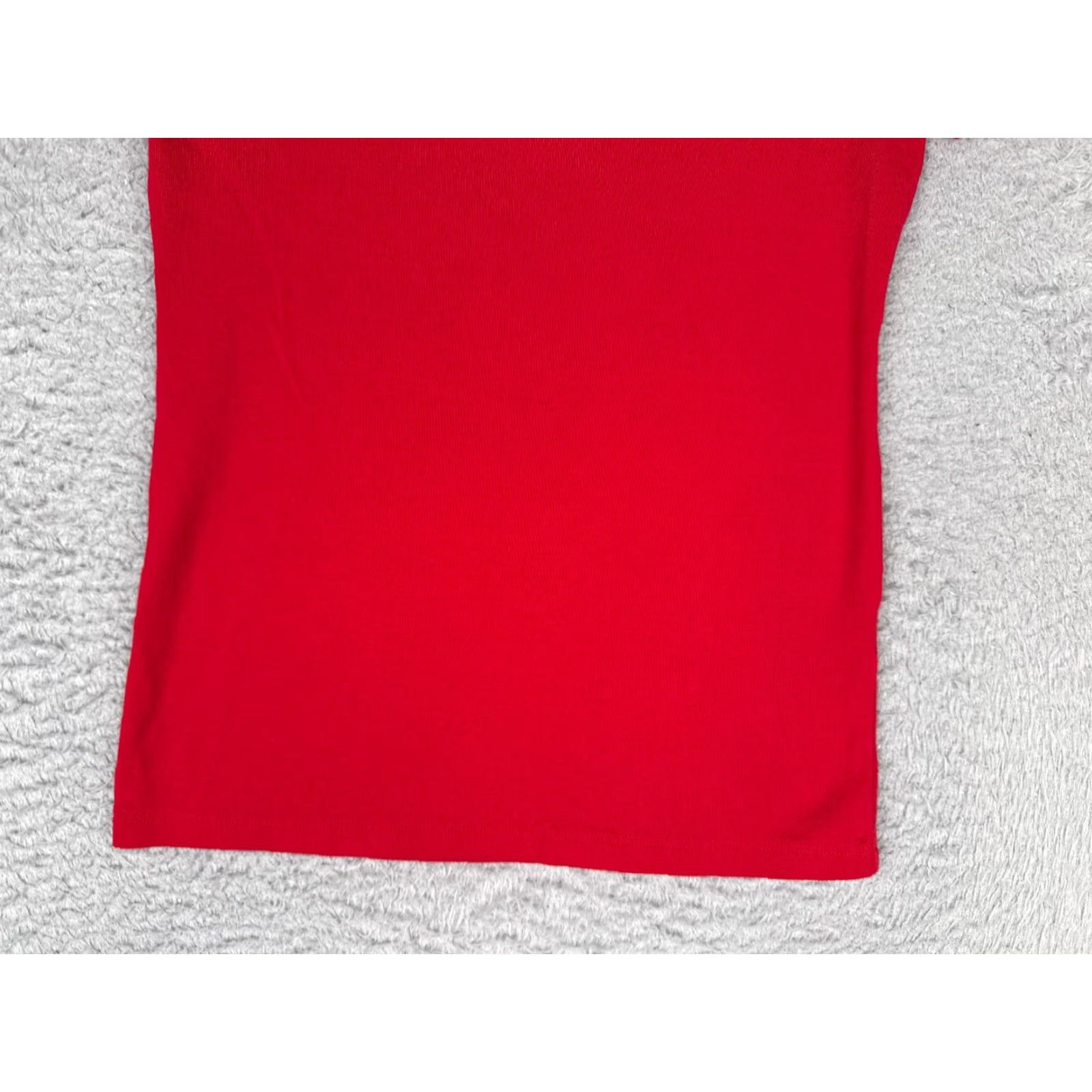 Tommy Hilfiger Tommy Hilfiger Shirt Women Red Short Sleeve Crew Neck 100% Cotton Smal Jeans Size S / US 4 / IT 40 - 5 Thumbnail