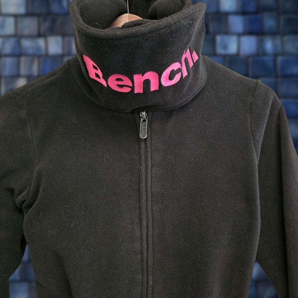 Bench Bench Urbanwear Womens Fitted Fleece Lined Full Zip High Neck Jacket Hot Pink XS Size XS / US 0-2 / IT 36-38 - 1 Thumbnail