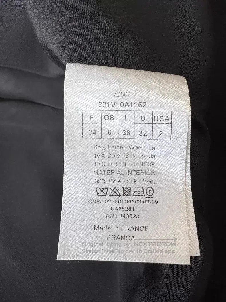 Dior Dior Show black wool silk round collar simple temperament Size XXS / US 00 / IT 34 - 6 Thumbnail