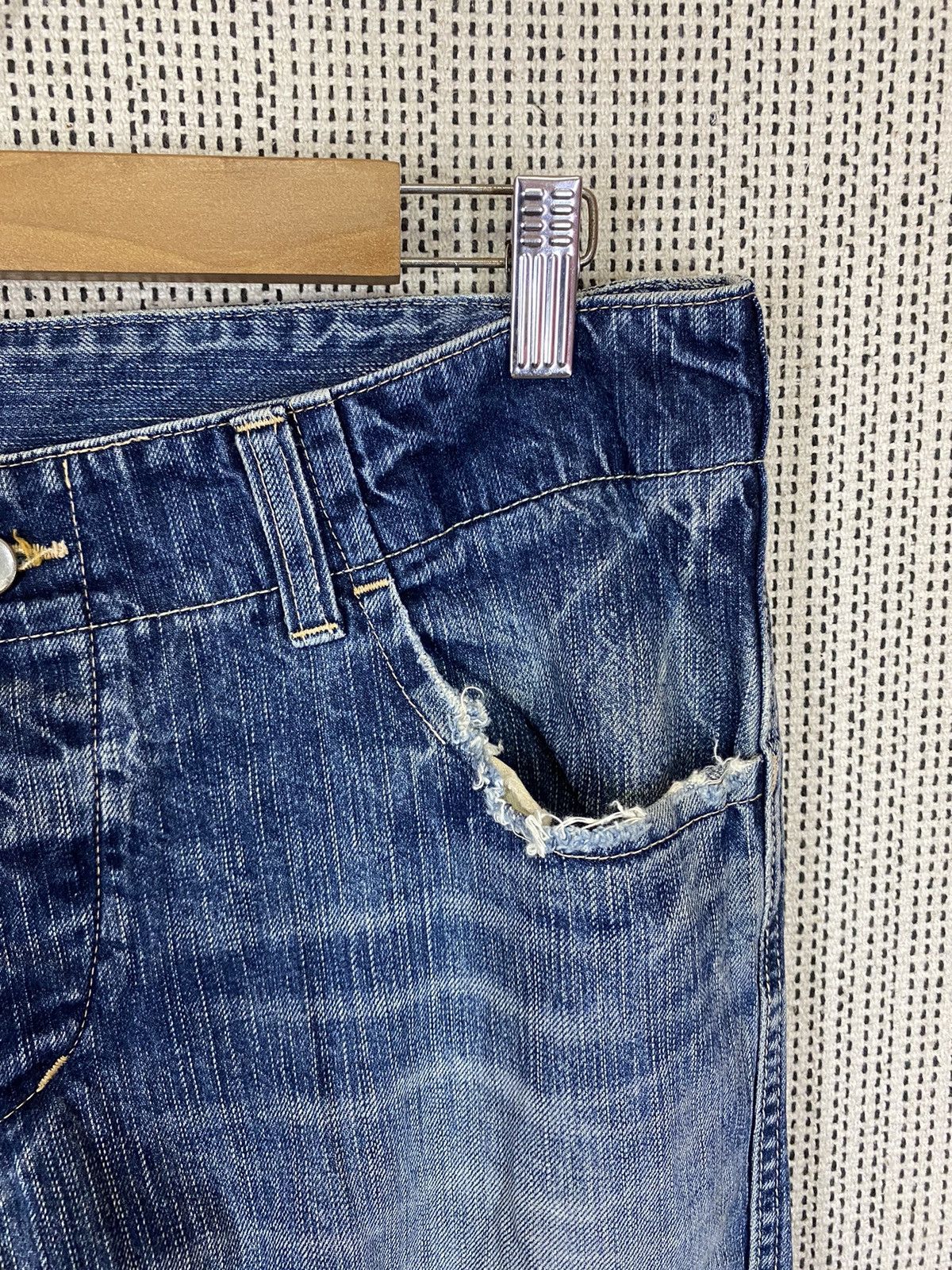 Edition Japan × Japanese Brand × Johnbull John bull distressed denim regular fits Size US 33 - 11 Thumbnail