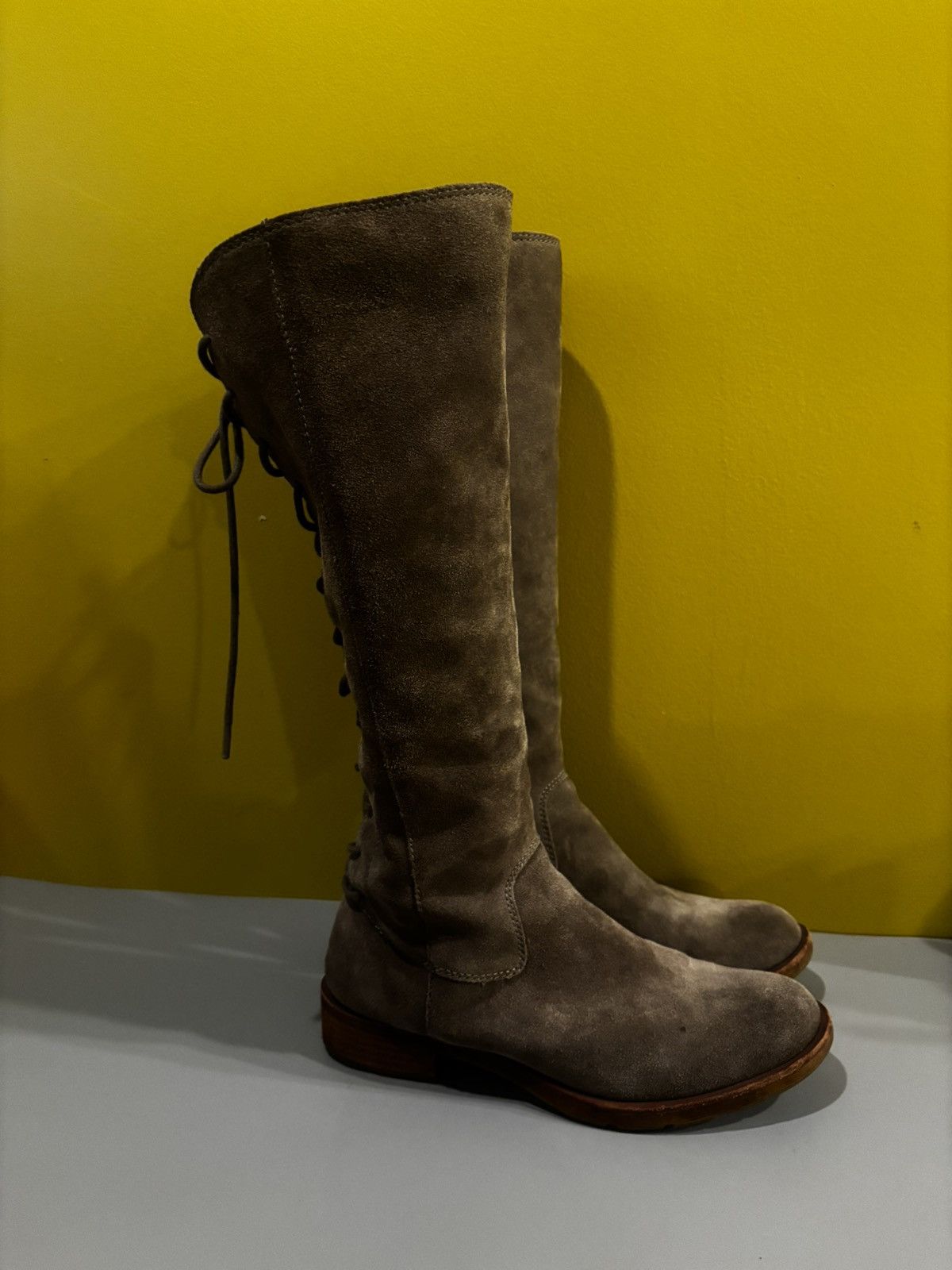 AQUA Gray suede boots1811 Size US 7.5 / IT 37.5 - 4 Thumbnail