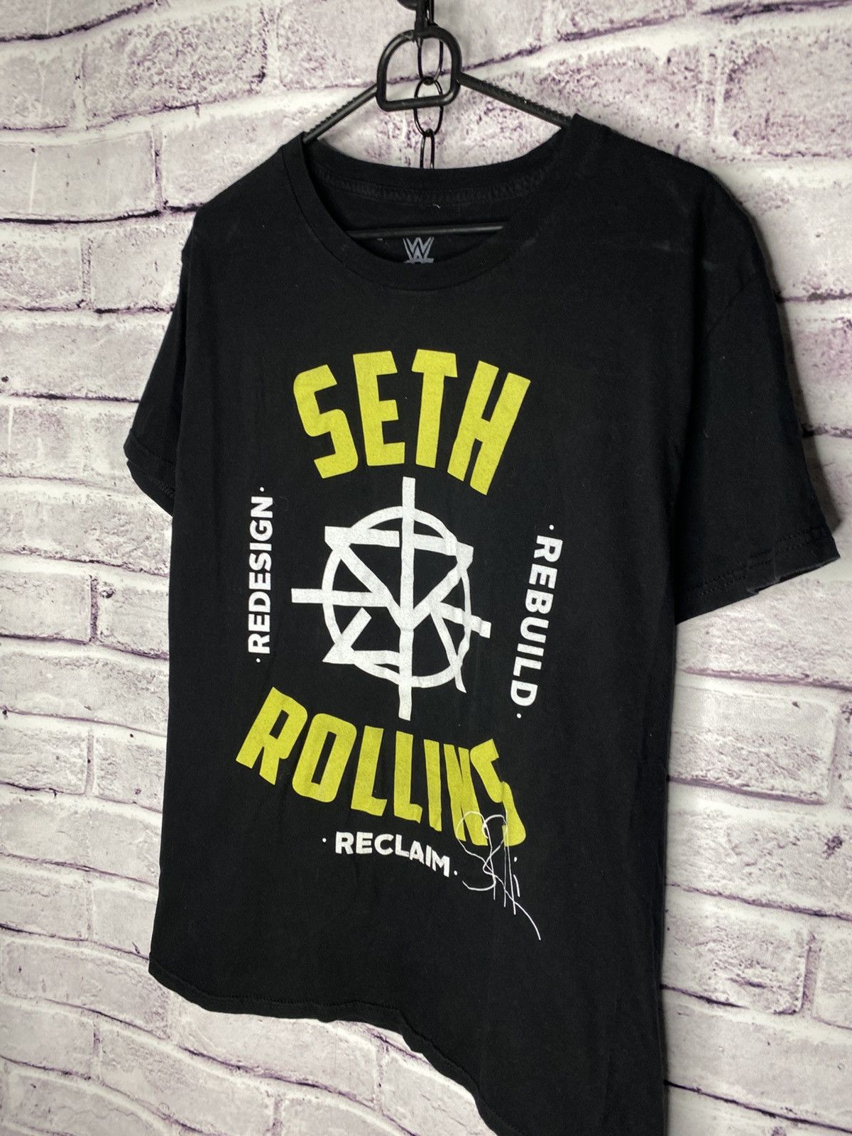 Band Tees Men's T-Shirt Seth Rollins WWE Redesign Reclaim Rebuild Size US M / EU 48-50 / 2 - 2 Thumbnail