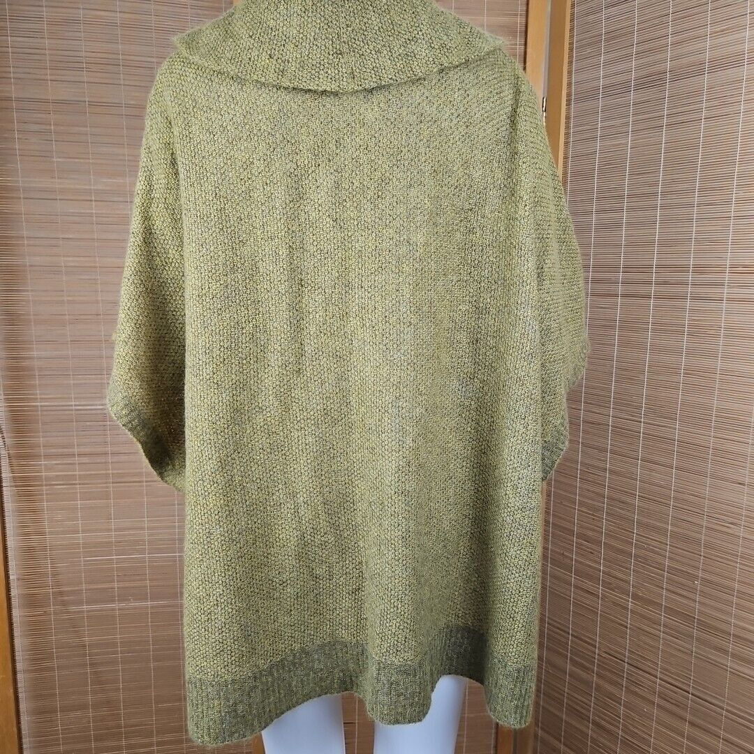Eileen Fisher Eileen Fisher Poncho Womens XL Green Cashmere Mohair Cowl Ne Size XL / US 12-14 / IT 48-50 - 5 Thumbnail
