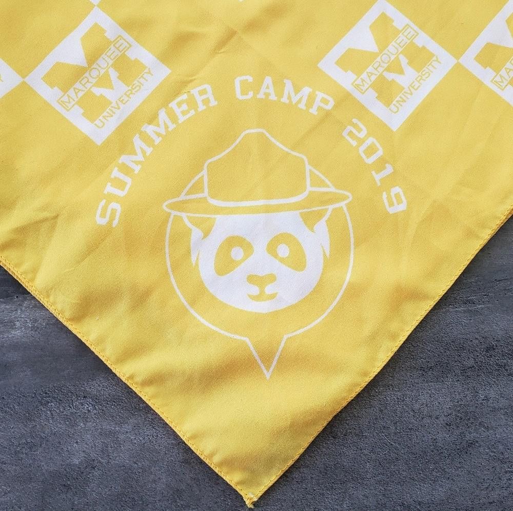 Designer Yellow Marquee University Summer Camp Bandana Size ONE SIZE - 2 Thumbnail