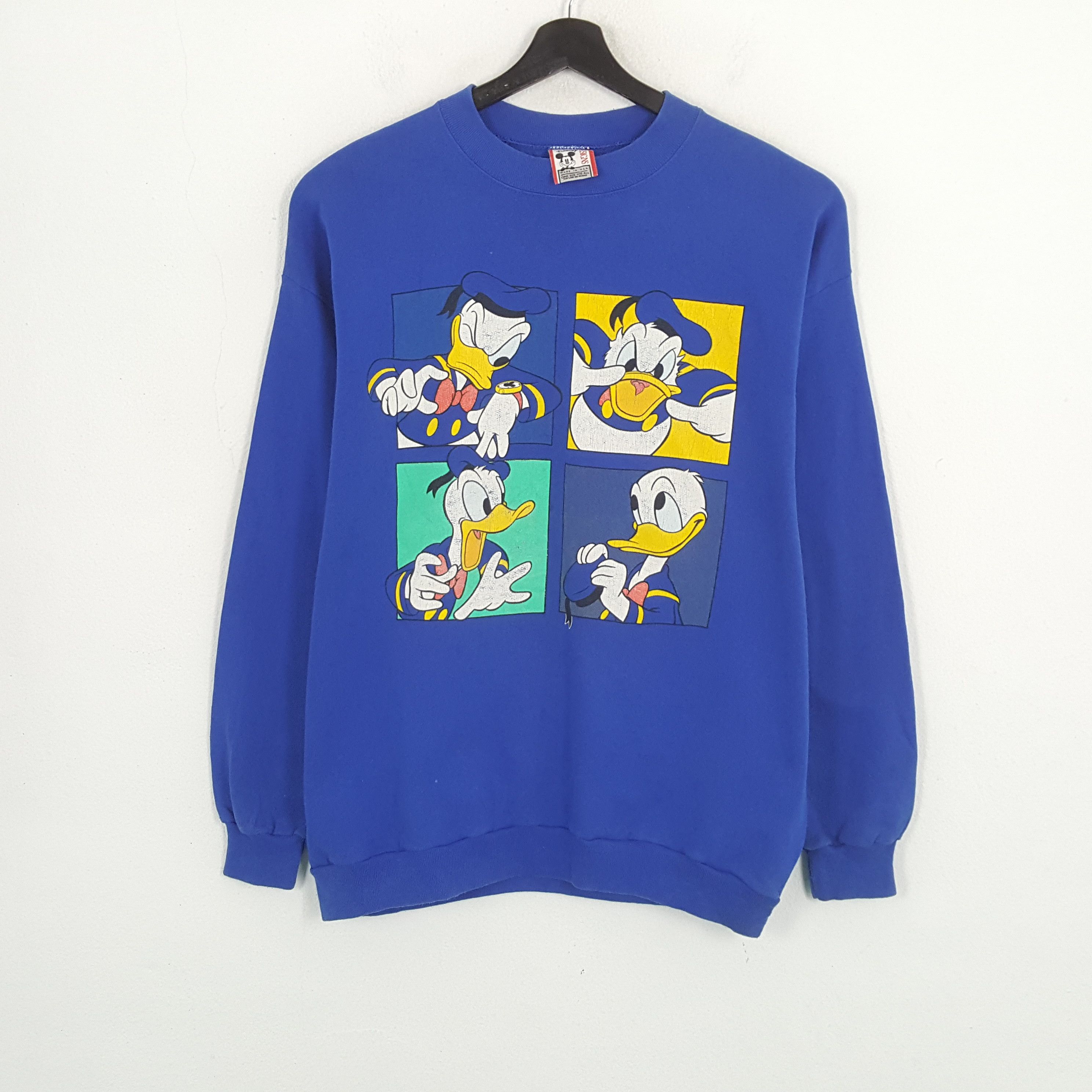 Cartoon Network × Disney × Vintage DONALD DUCK DISNEY Cartoon Character Vintage Sweatshirt Size US L / EU 52-54 / 3 - 1 Thumbnail