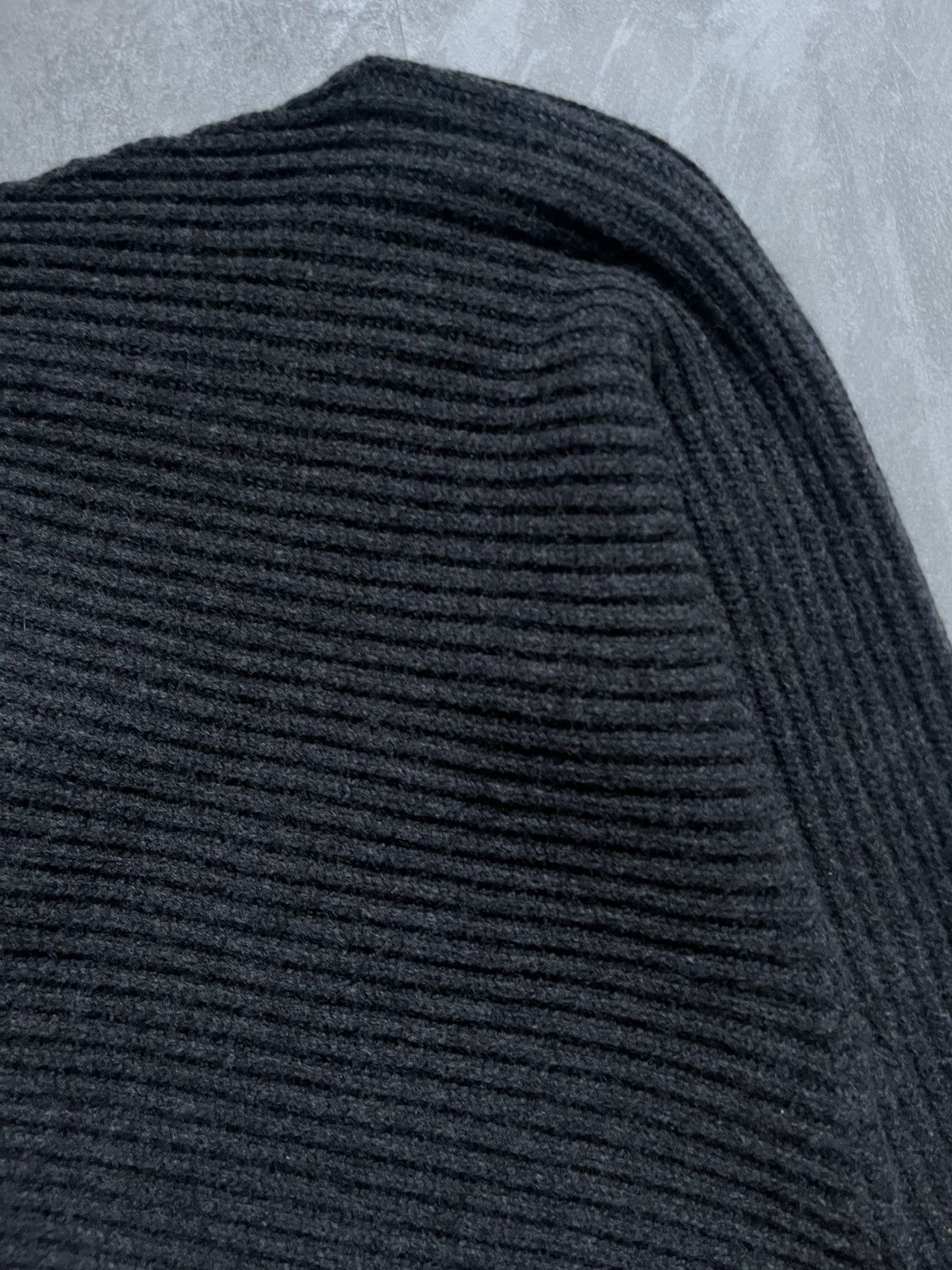 Toteme Toteme Twisted Rib Knit Wool Sweater Charcoal Anthracite S Size S / US 4 / IT 40 - 3 Thumbnail