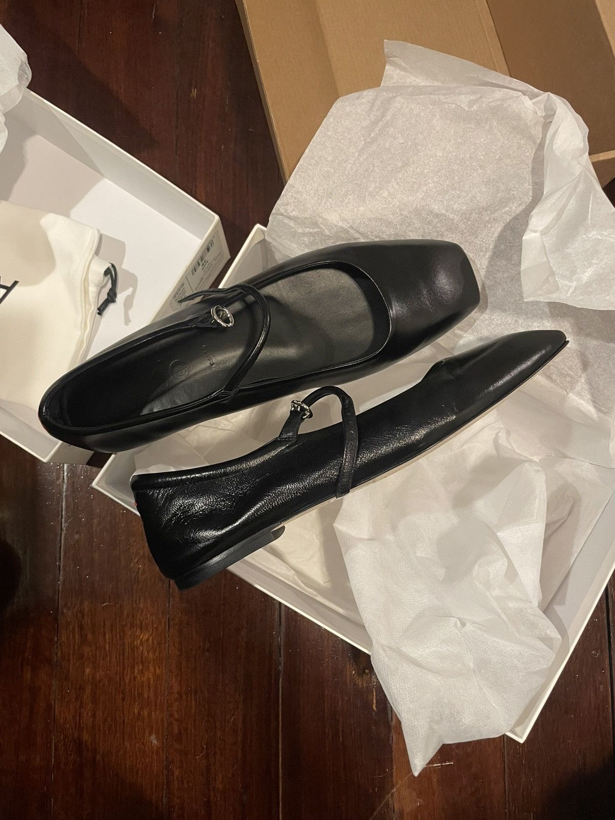 aeyde Aeyde Maryjane Leather Ballerina Shoes (Excl Cond) Size US 8 / IT 38 - 1 Thumbnail