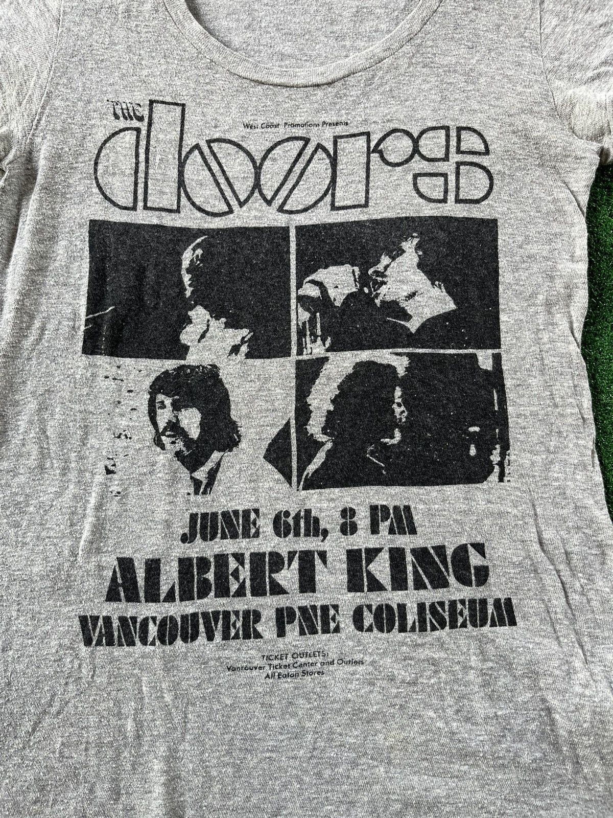 Band Tees × Hysteric Glamour × Japanese Brand RARE Hysteric Glamour x The Doors Band Big Logo Tees Size M / US 6-8 / IT 42-44 - 3 Thumbnail