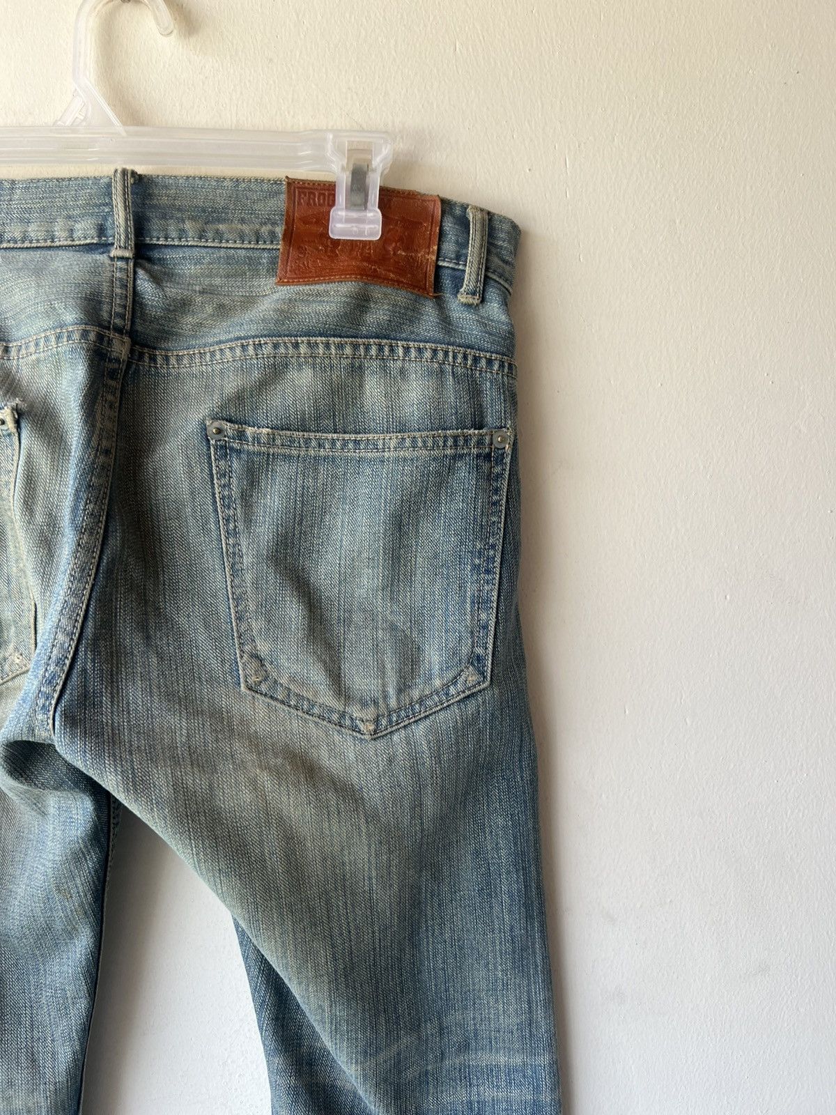 5351 POUR LES HOMMES Frog Denim Japan Distress Dirty Mud Denim Super Flare Jeans Size US 32 / EU 48 - 20 Thumbnail