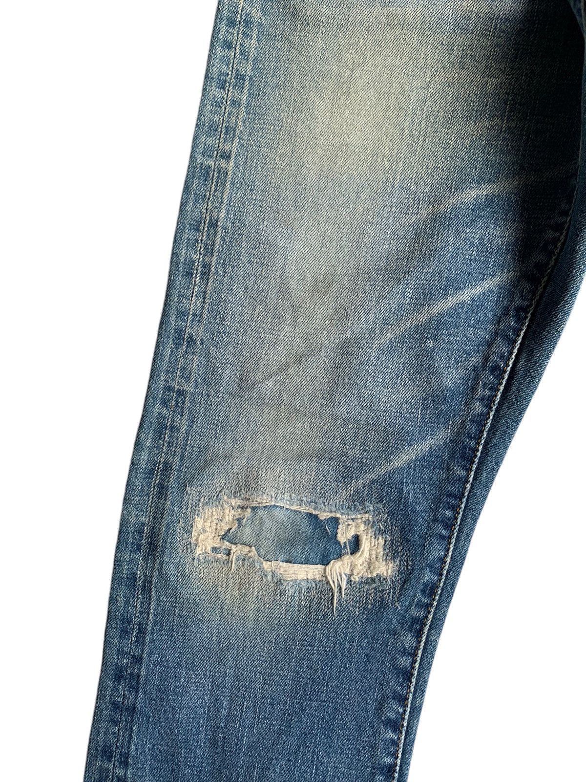 If Six Was Nine × Jean × Markaware MARKAWARE JAPANESE PUNK STYLE SELVEDGE DISTRESSED DENIM☠️☠️ Size US 30 / EU 46 - 15 Thumbnail