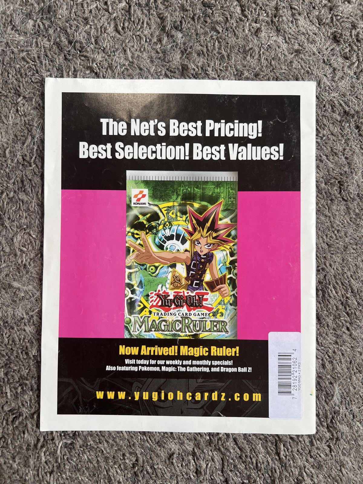 Vintage YGO! Magazine First Look: Magic Ruler! Size ONE SIZE - 2 Thumbnail