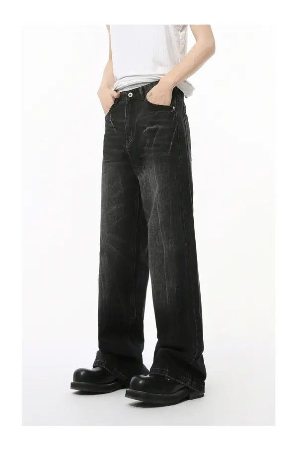 Japanese Brand Kon American cleanfit washed heavy duty fashionable jeans Size US 34 / EU 50 - 3 Thumbnail