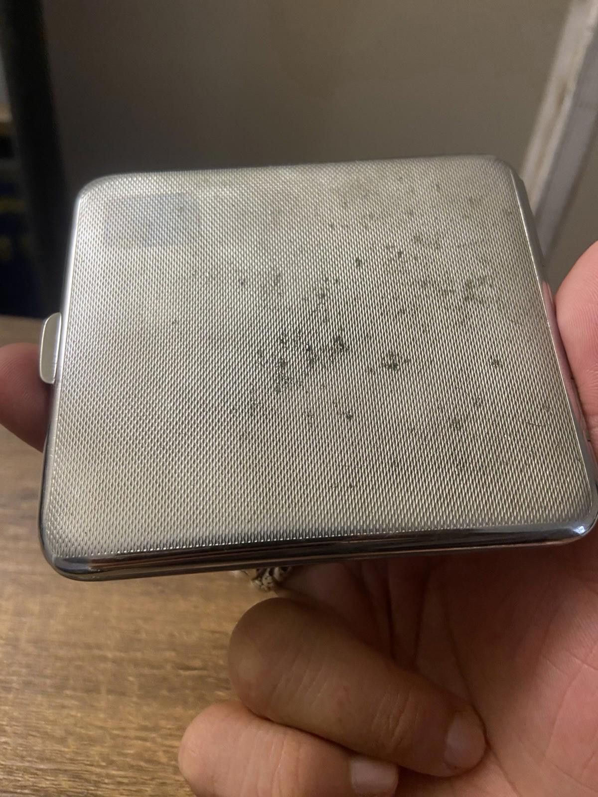 Other Vtg Blue Morpho Butterfly Chrome Silver Ship Cigarette Case Size ONE SIZE - 5 Thumbnail