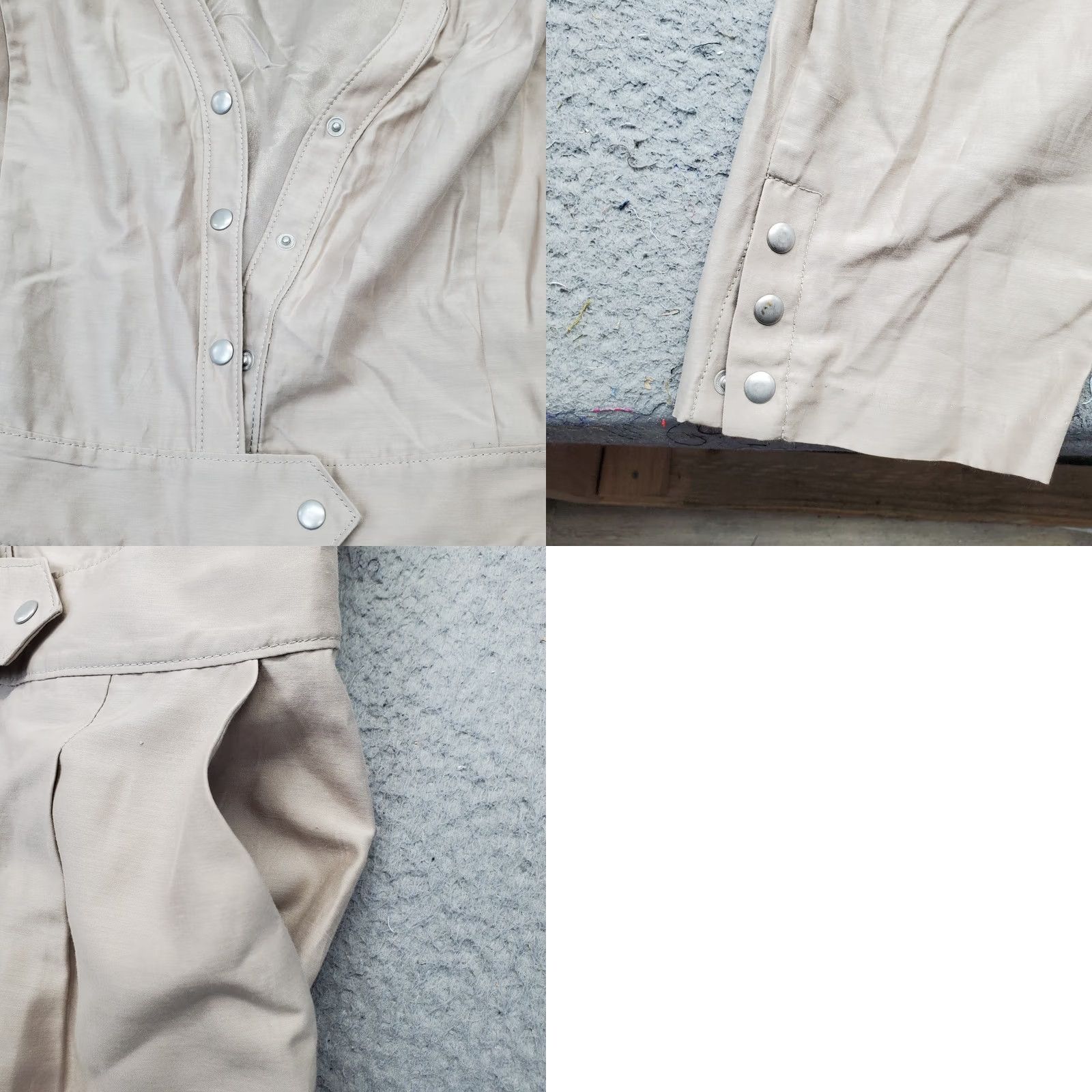 Armani Exchange Armani Exchange Jumpsuit Womens 0 Tan Sleeveless V-Neck Snap Front Size 25" / US 0 / IT 36 - 8 Thumbnail