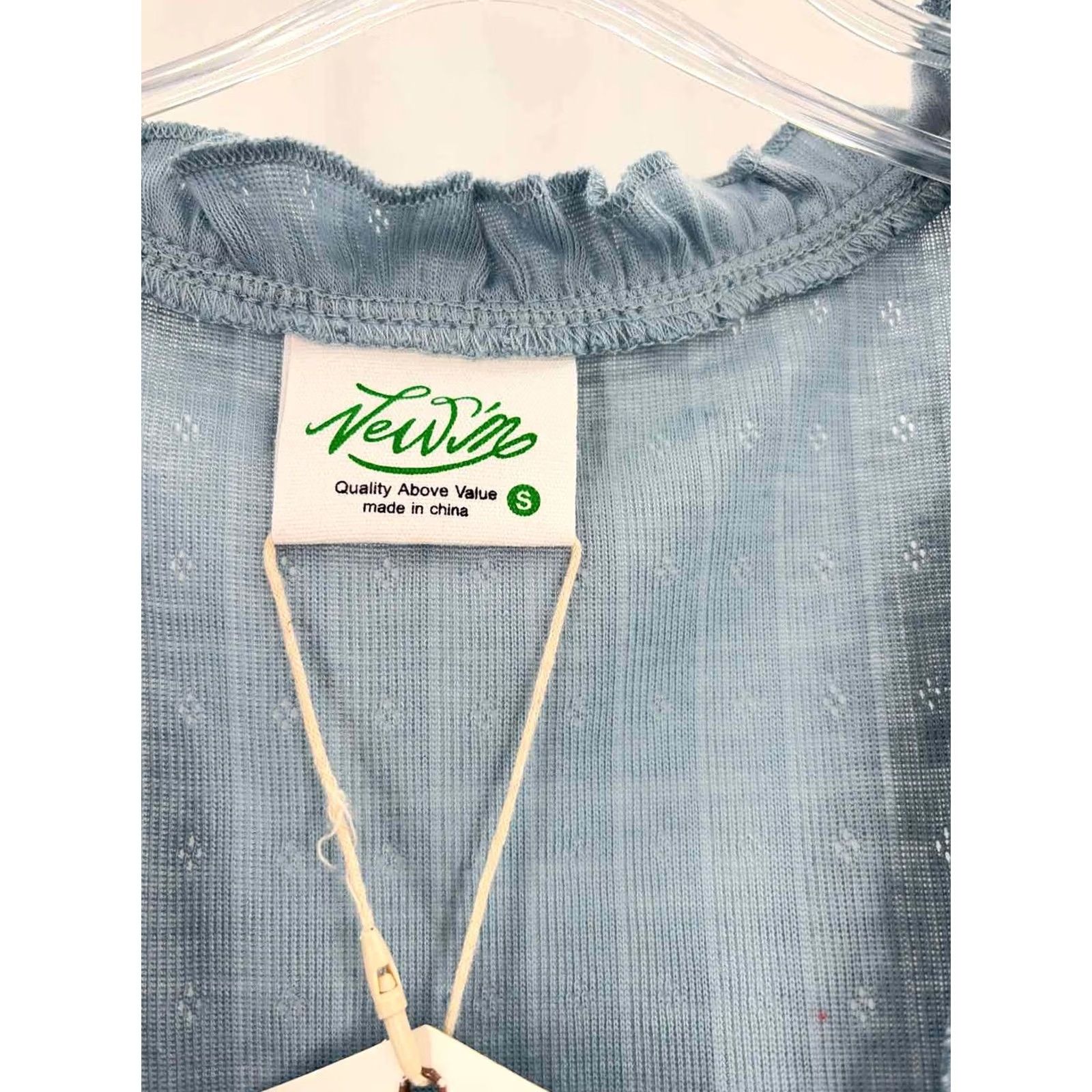 Vintage Pre-Owned Very J Blue Size Small Blouse Size S / US 4 / IT 40 - 2 Thumbnail