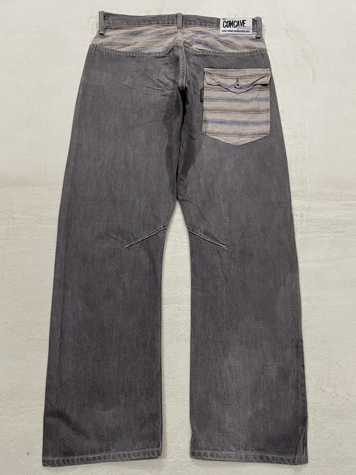 Japanese Brand Vintage Concave japanese Branh Faded Denim Keans Size US 31 - 9 Thumbnail