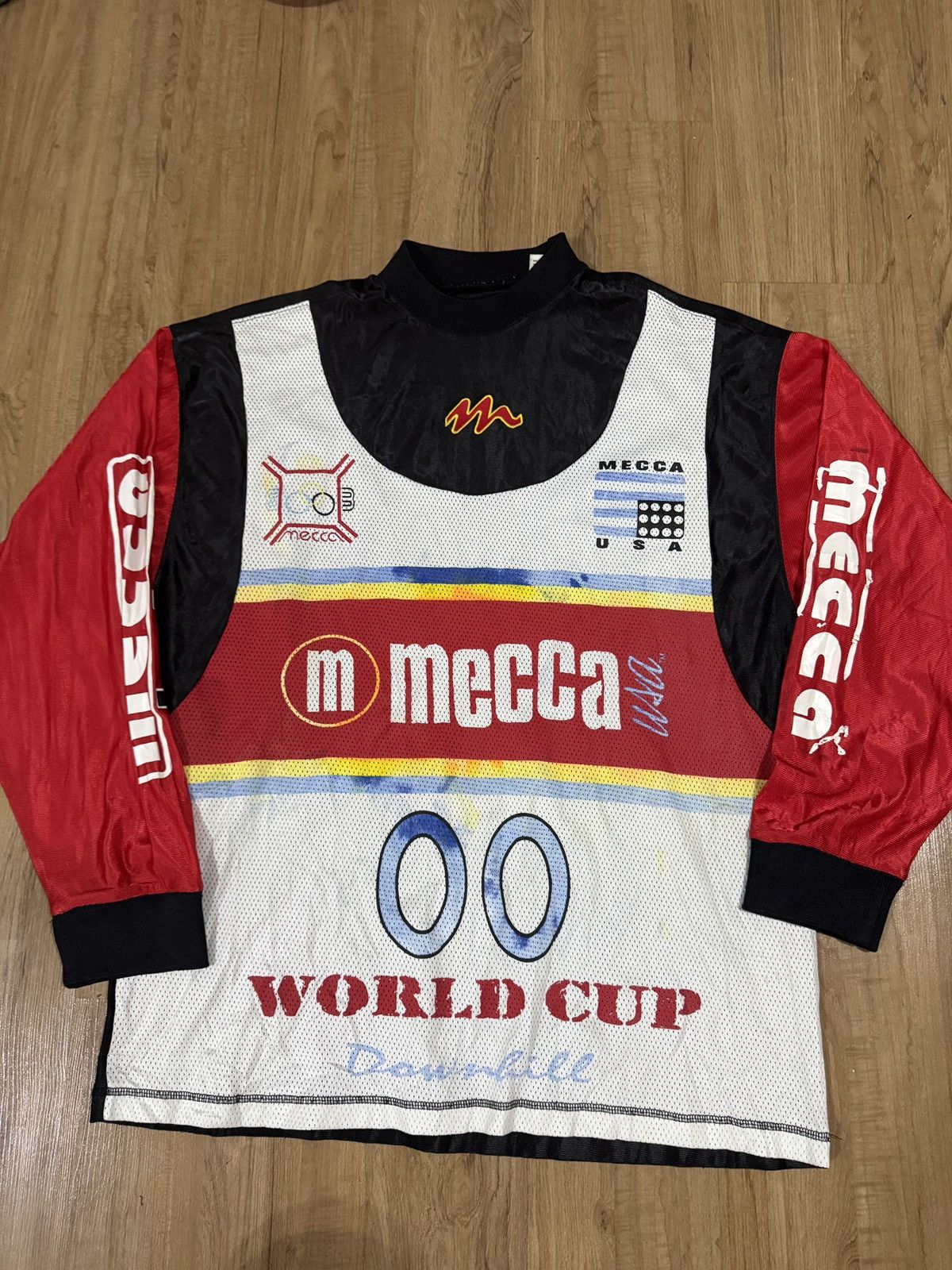 Mecca × Vintage VINTAGE MECCA USA DOWNHILL WORLCUP JERSEY Size US XL / EU 56 / 4 - 1 Thumbnail