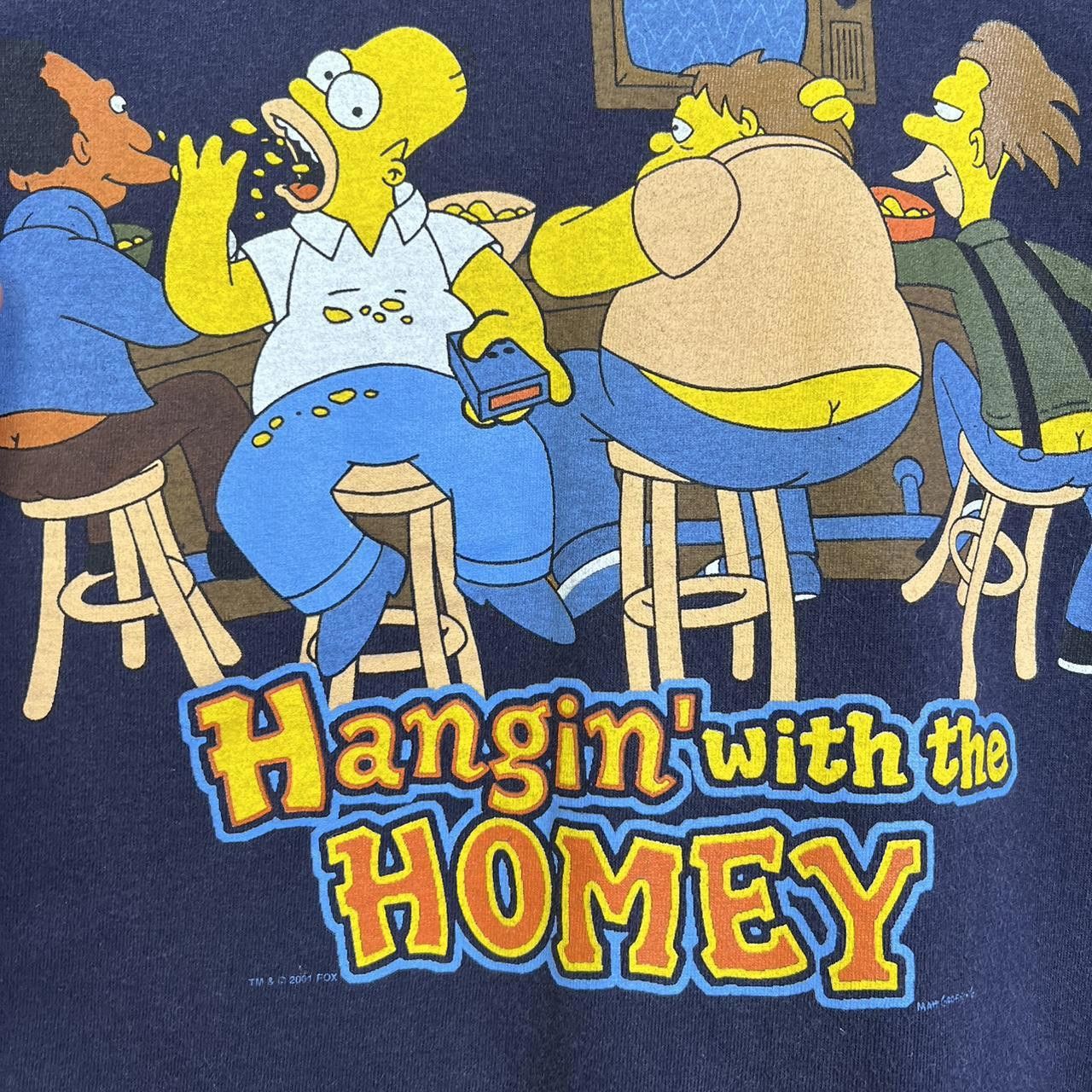 The Simpsons Vintage Simpsons 'Hangin' with the Homey' T-Shirt 2001 Size US L / EU 52-54 / 3 - 3 Thumbnail