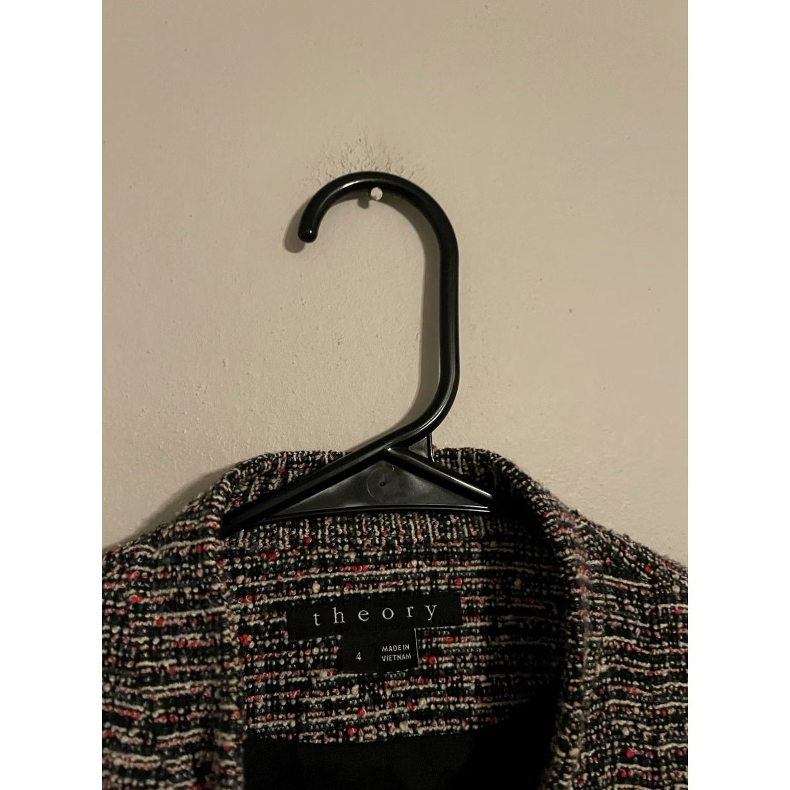 Theory Theory Kinde Prospect Space Tweed Moto Zip Jacket Multicolor Women's 4 Jacket Mens Womens? Size S / US 4 / IT 40 - 4 Thumbnail