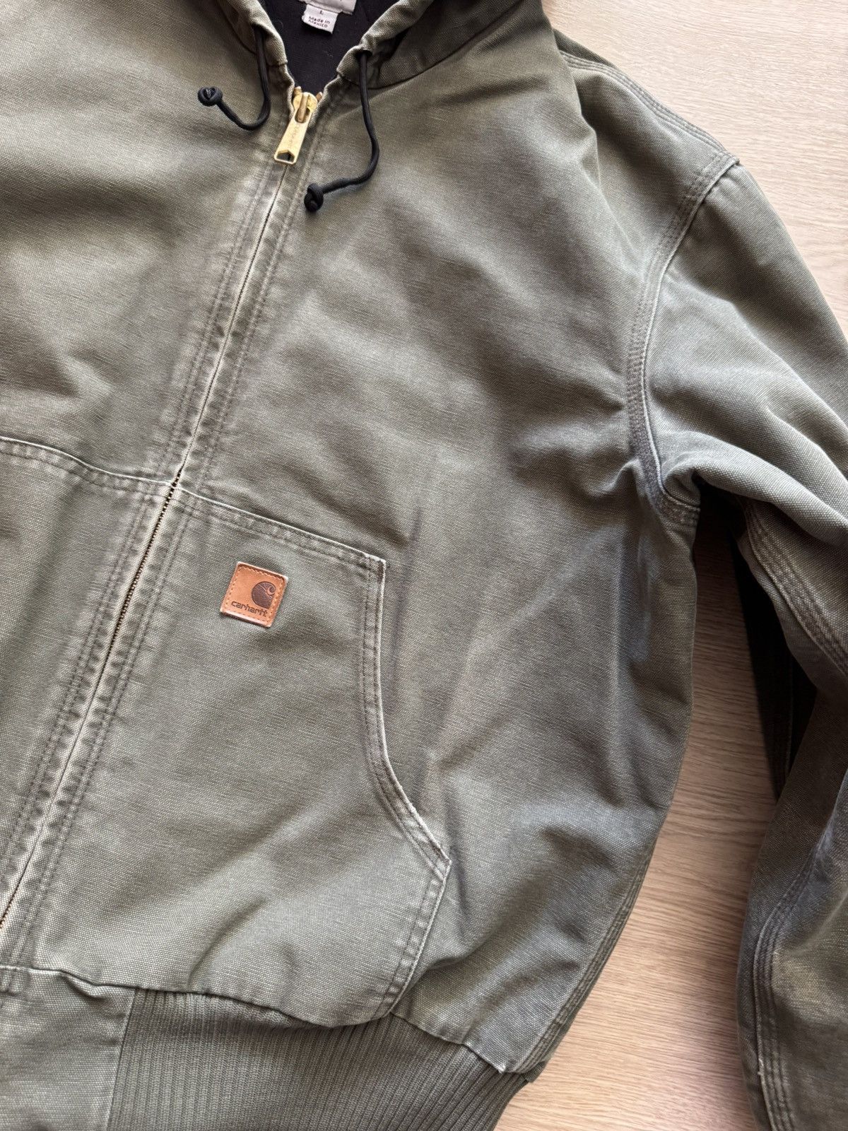 Carhartt Vintage Carhartt Moss Faded USA Active jacket Size US L / EU 52-54 / 3 - 5 Thumbnail