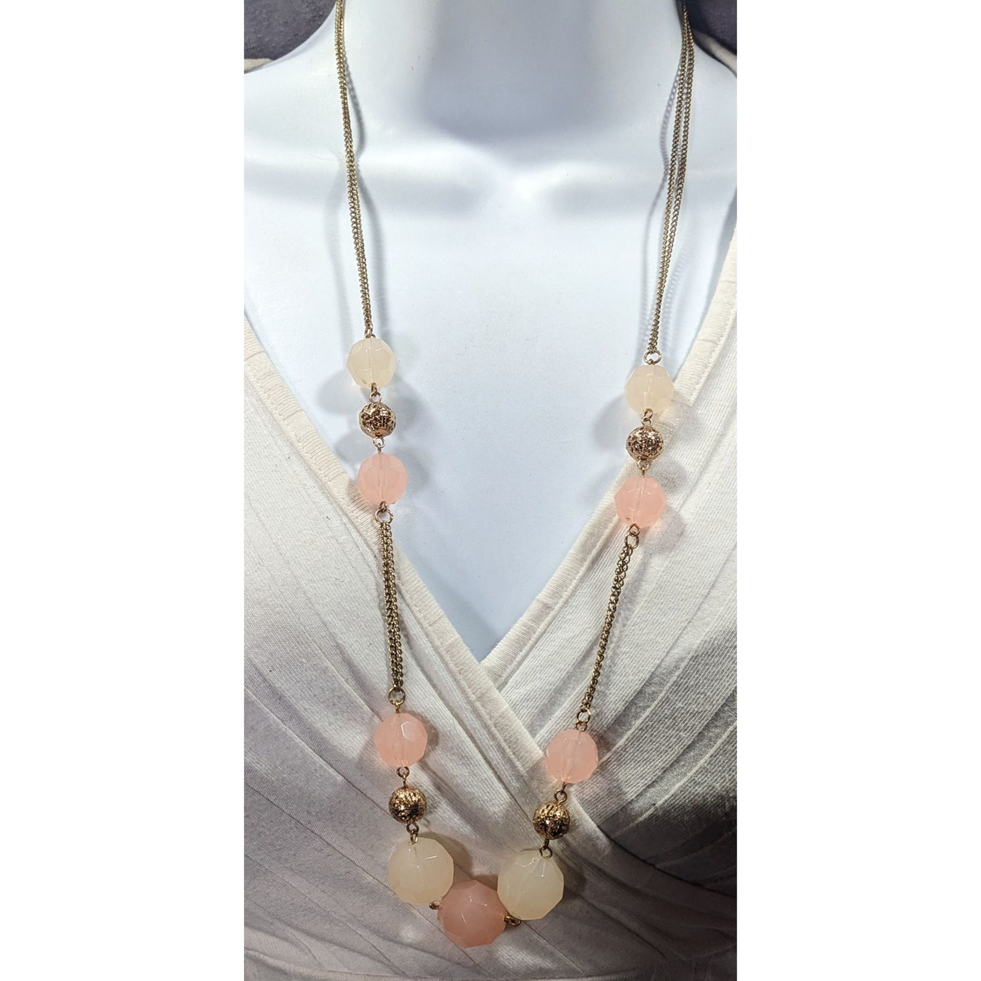 Other Vintage Coquette Pastel Beaded Station Necklace Size ONE SIZE - 5 Thumbnail