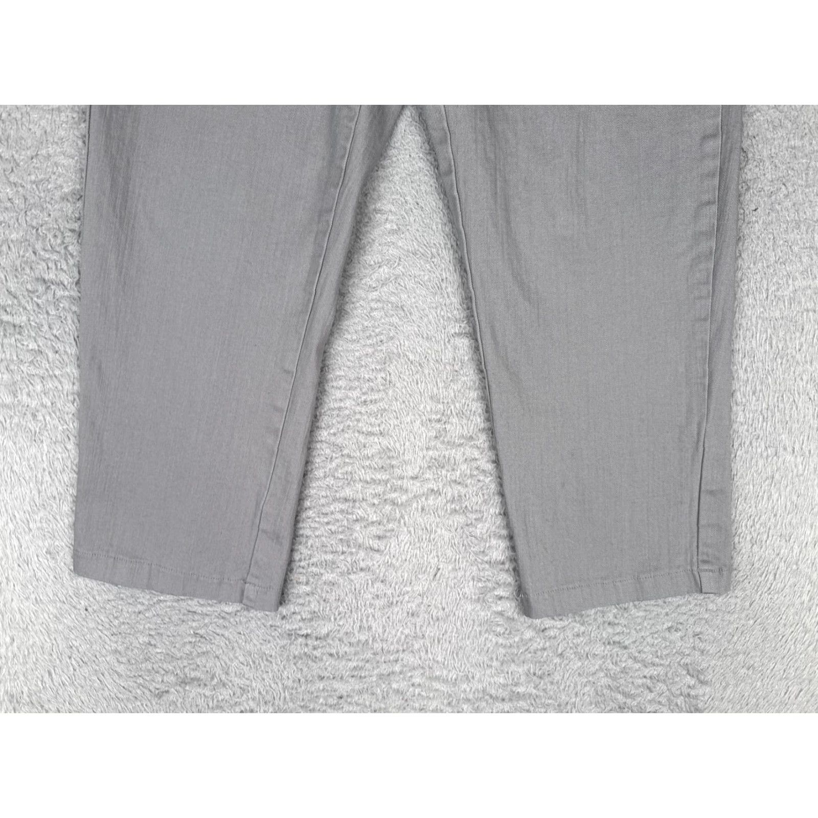 Denime Wombat Womens Jeans Crop Mid Rise 8 Gray Regular Fit Denim 26x22 Size 30" / US 8 / IT 44 - 2 Thumbnail