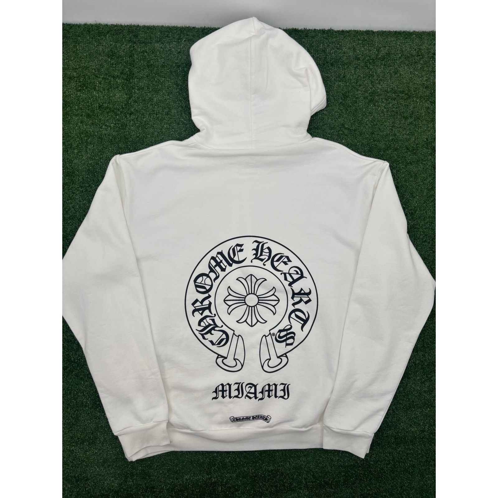 Chrome Hearts Chrome Hearts Miami Horseshoe Logo White Hoodie Size Large Size US L / EU 52-54 / 3 - 1 Thumbnail