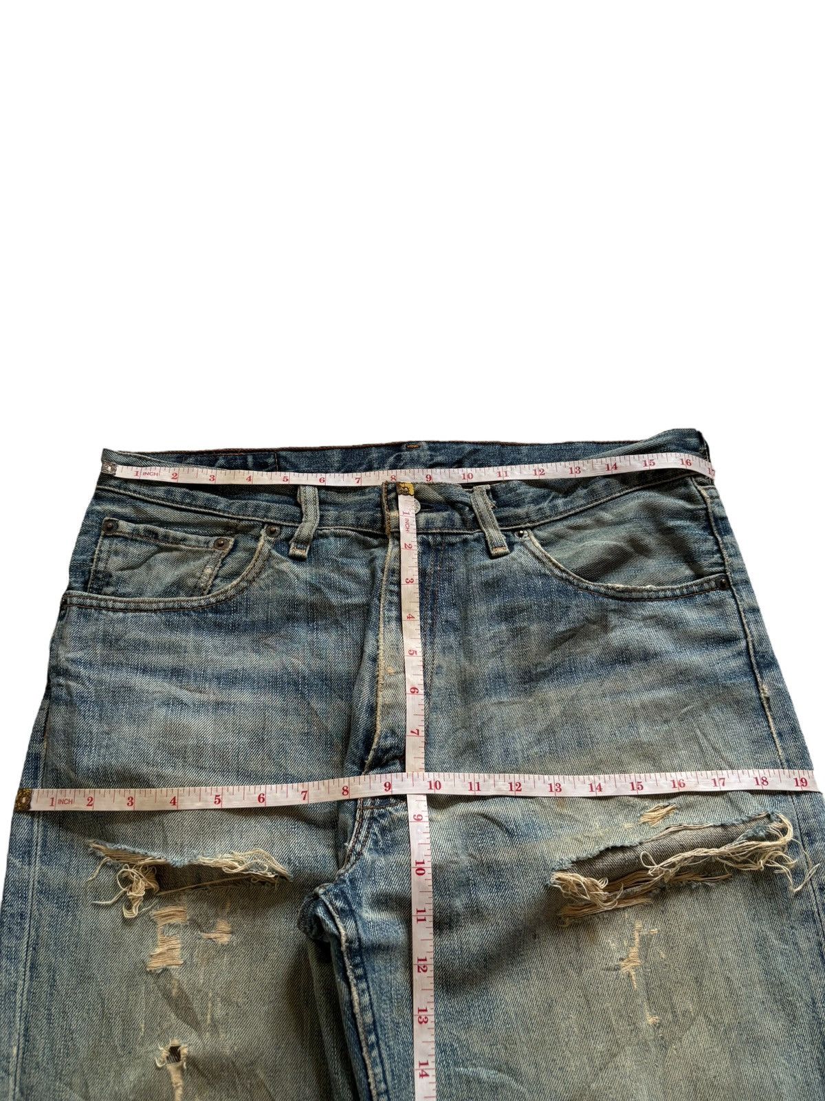 Levi's Vintage 90s Levis 502 Mud Wash Ripped Loose Baggy Jeans Size US 34 / EU 50 - 12 Thumbnail