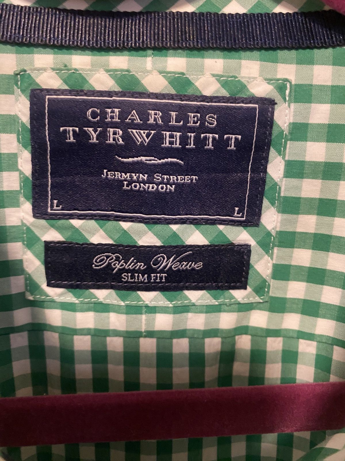 Charles Tyrwhitt Charles Tyrwhitt Green Button Up Dress Shirt Size US L / EU 52-54 / 3 - 5 Thumbnail