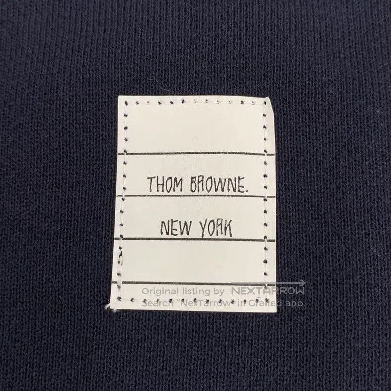 Thom Browne Thom Browne Dark blue long-sleeved hoodie Size US XS / EU 42 / 0 - 5 Thumbnail