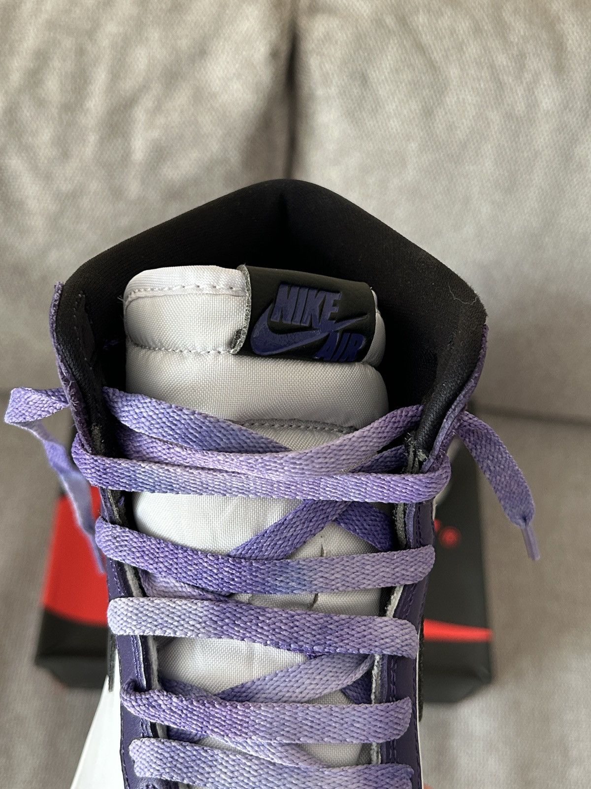 Jordan Brand × Nike Jordan 1 High Court Purple White Size US 10 / EU 43 - 7 Thumbnail