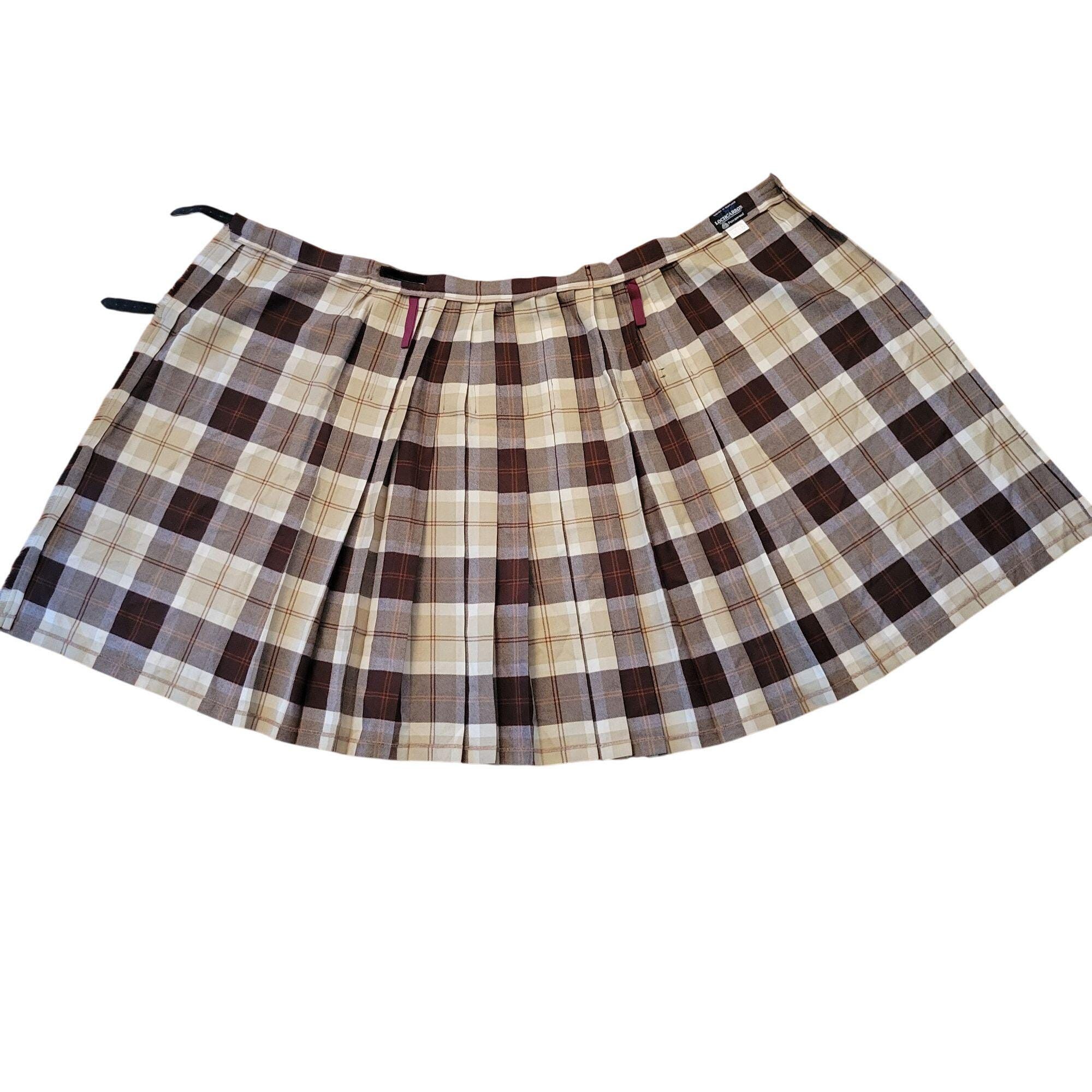 Other Lochcarron Scotland Tartan Plaid Wool Kilt Wrap Skirt 24" Size 32" / US 10 / IT 46 - 8 Thumbnail