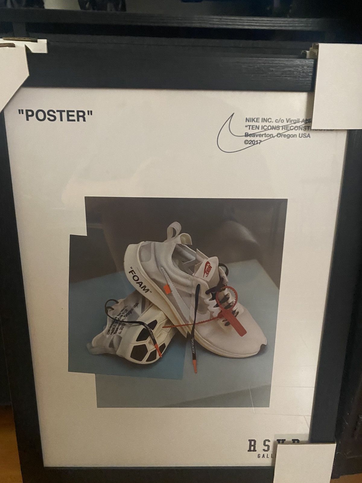 Nike × Off-White RARE Nike Off White The Ten RSVP Gallery Poster Size ONE SIZE - 1 Thumbnail