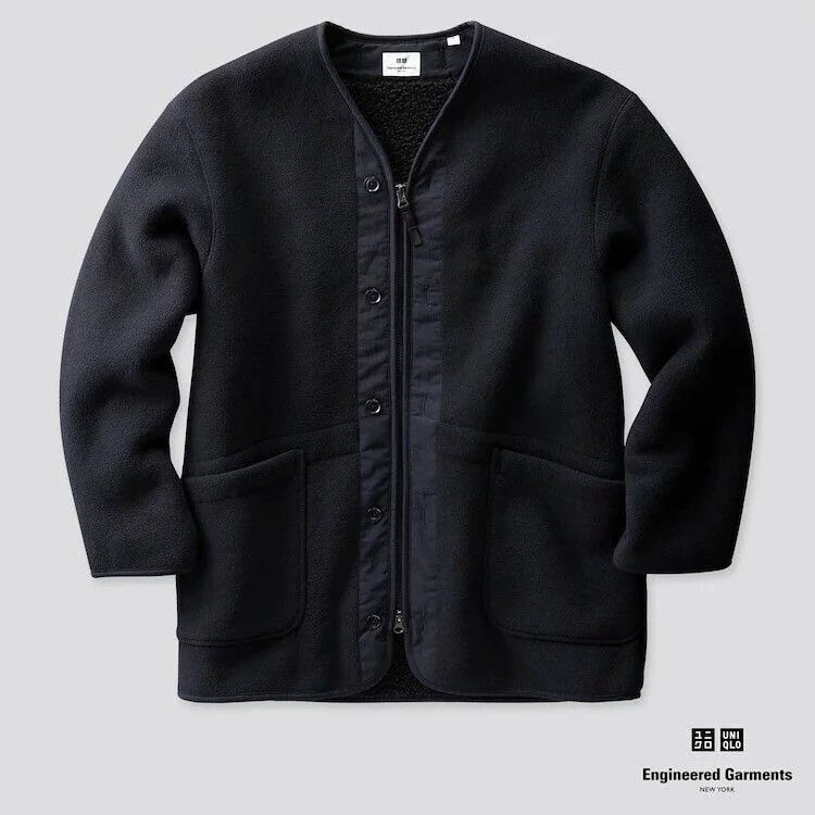 Engineered Garments 🔥 Engineered Garments x Uniqlo Fleece Collarless Coat Size US L / EU 52-54 / 3 - 2 Thumbnail