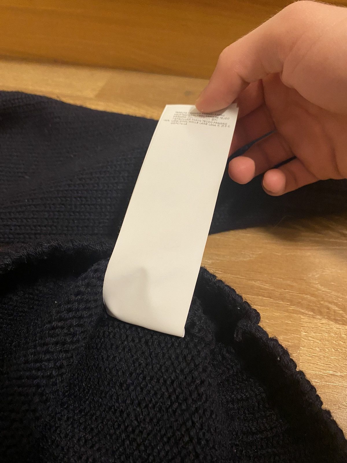 Maison Margiela Maison Margiela Men's Navy Knitsweater Size US S / EU 44-46 / 1 - 8 Thumbnail