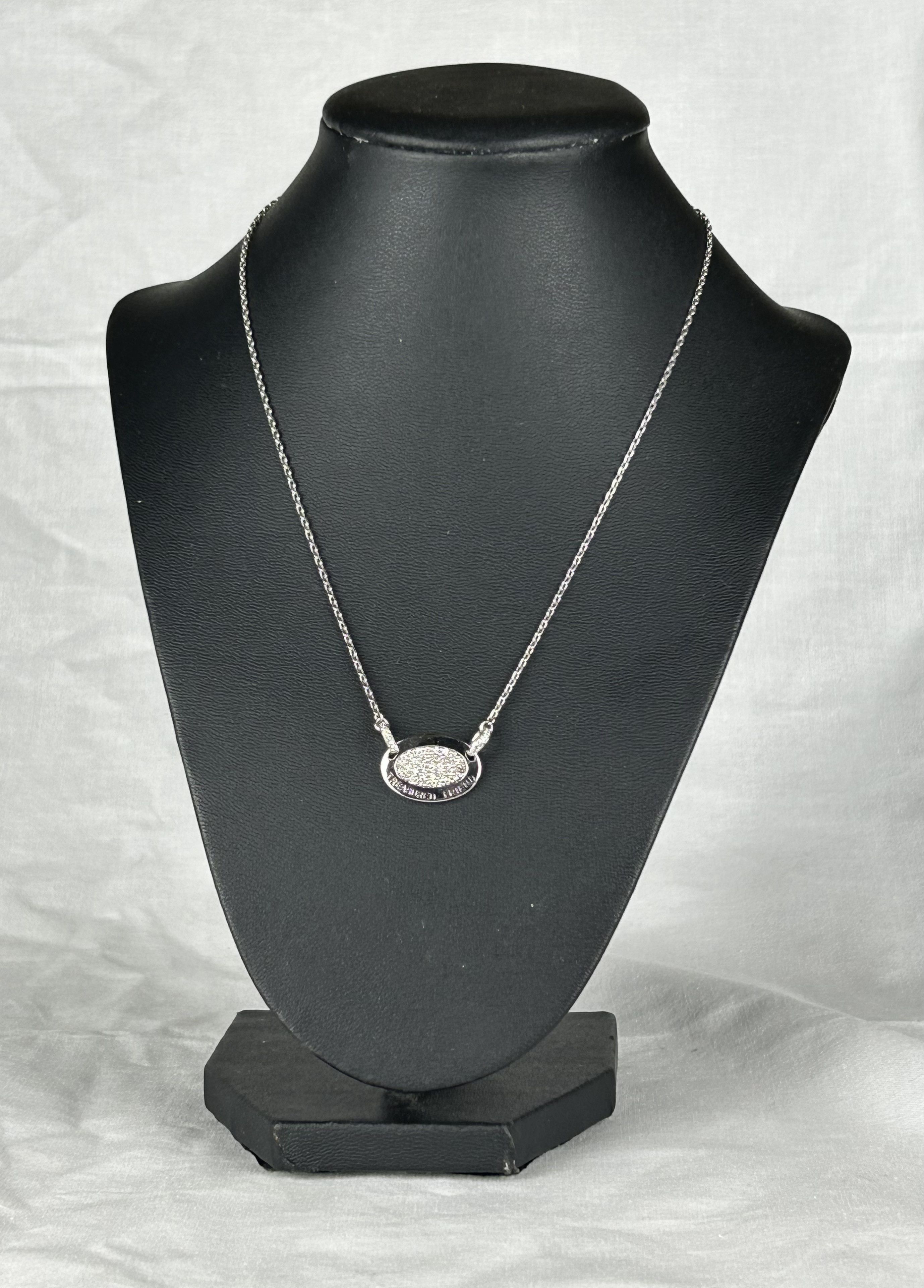 Other Crislu Sterling Silver 'Treasured Friend' Pendant and Chain Size ONE SIZE - 1 Thumbnail