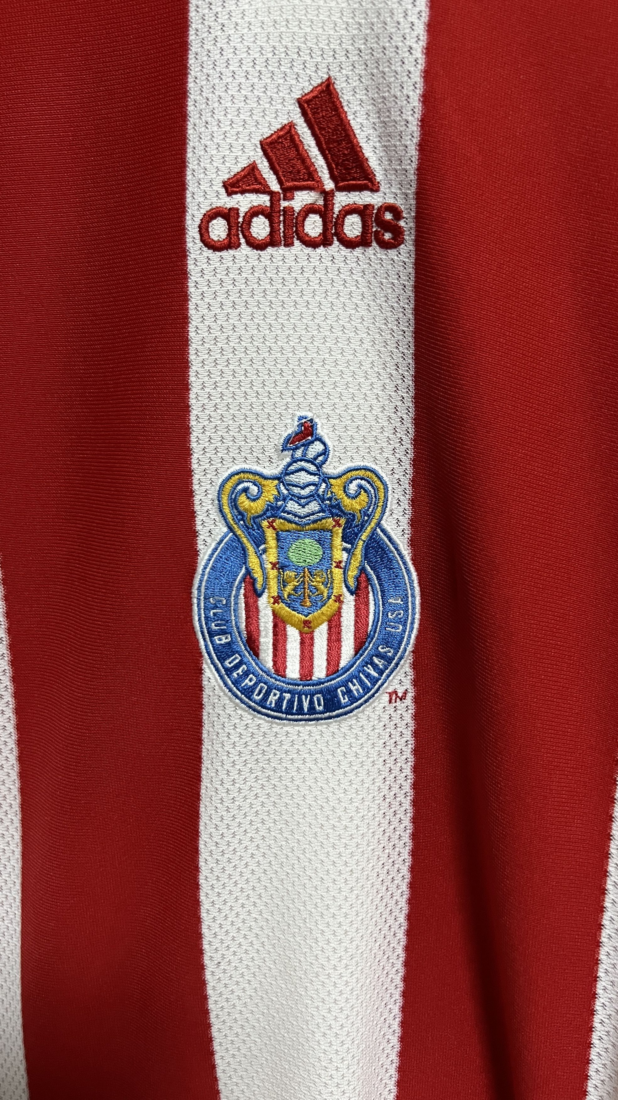 Adidas (M fits L) Chivas USA 2005-06 Home Shirt Kit (Disbanded) Size US L / EU 52-54 / 3 - 8 Thumbnail