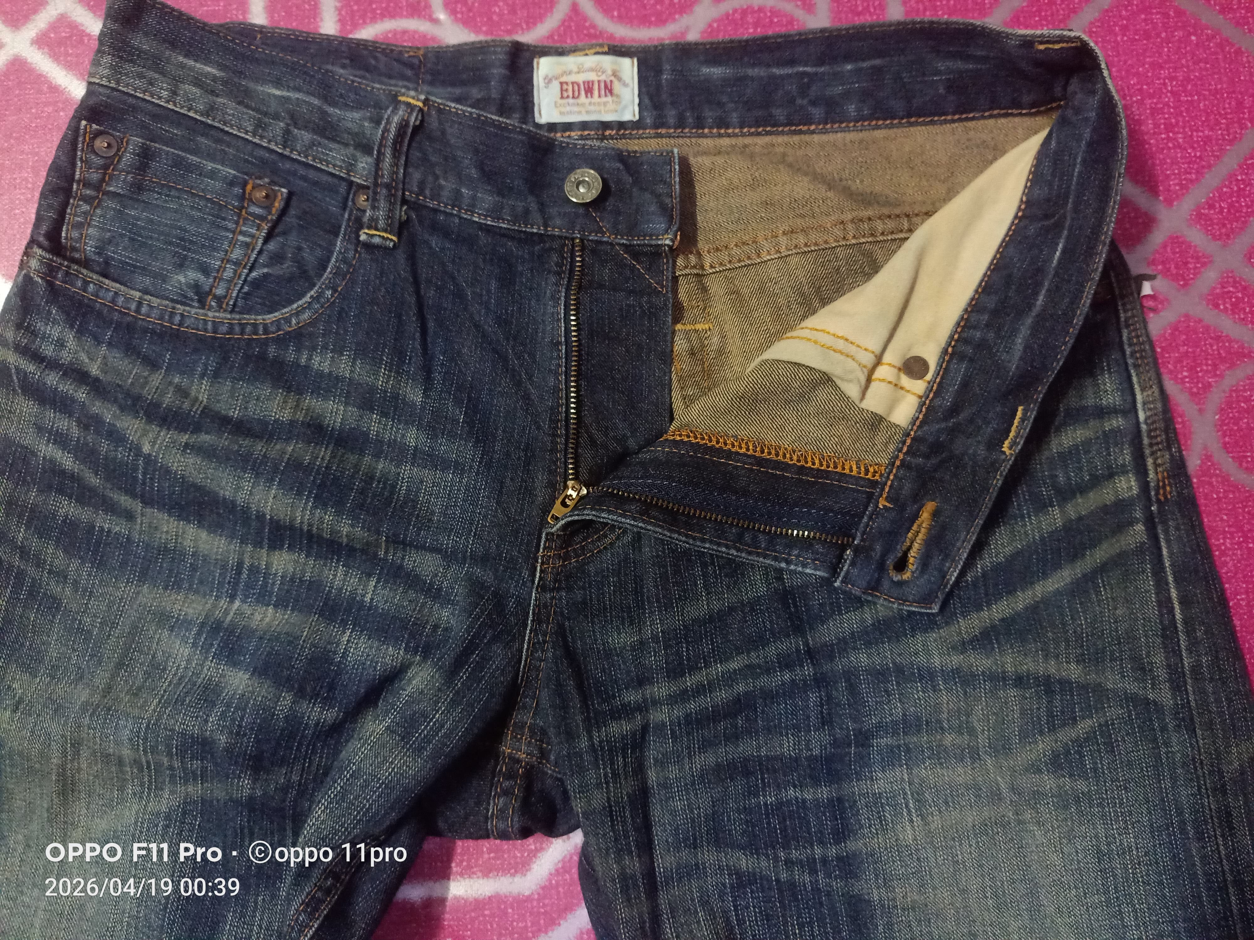 Japanese Brand 💥Vintage Edwin 404XV Flare Denim Men 💥 Size US 34 / EU 50 - 12 Thumbnail