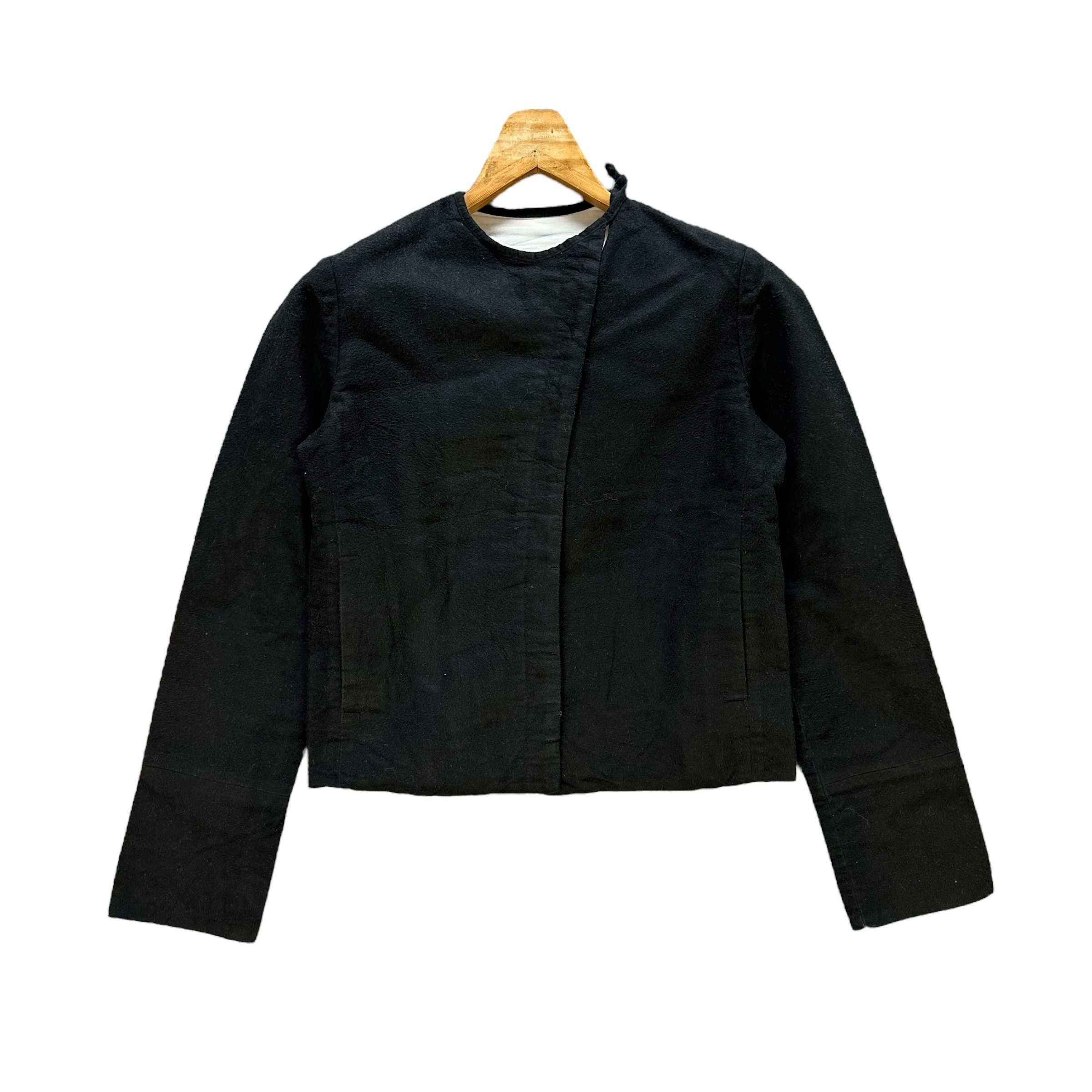 TSUMORI CHISATO Asymmetrical Button Cropped Jacket #A47-1098