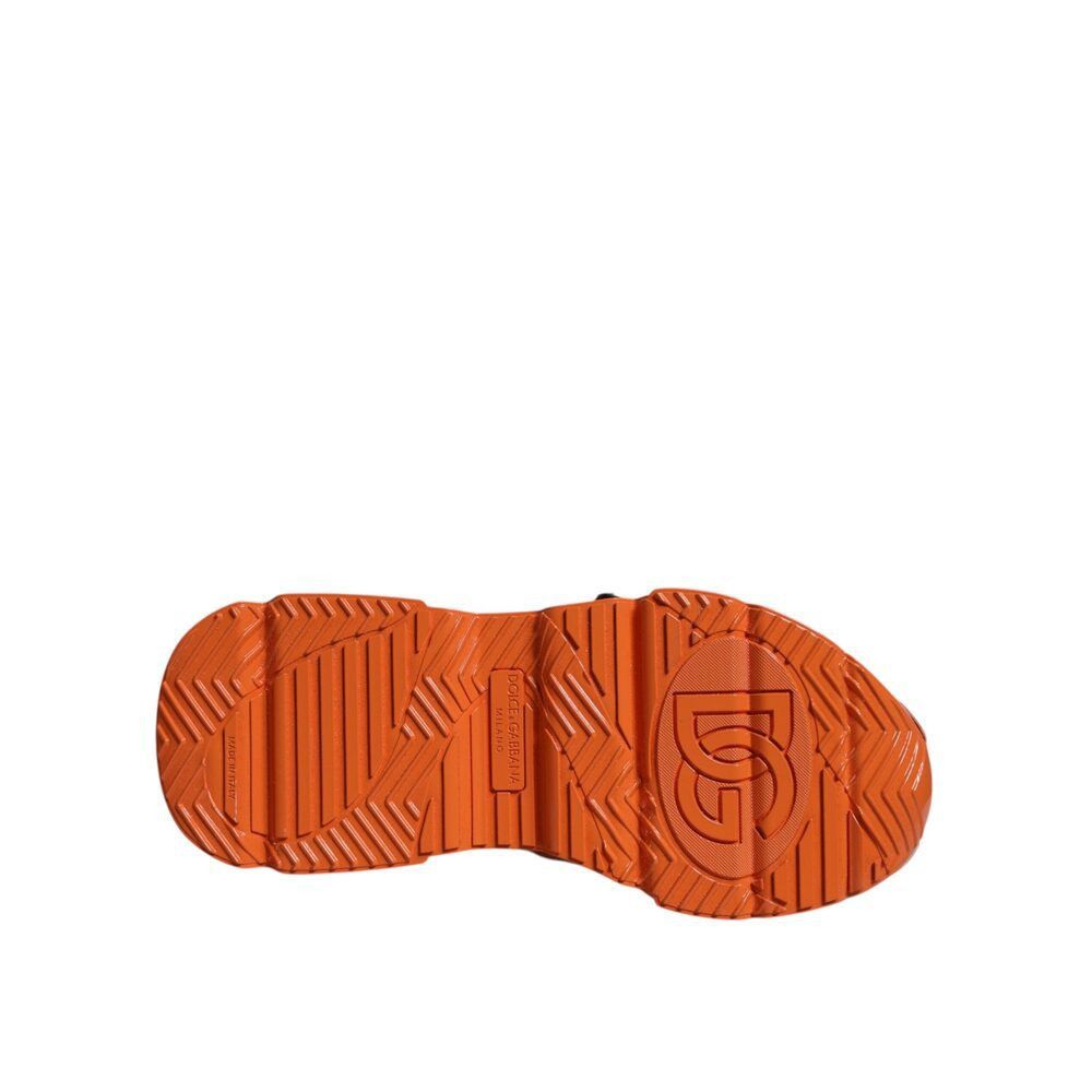 Dolce & Gabbana Dolce & Gabbana Orange Multi Panel Chunky High Top Sneakers Size US 11 / EU 44 - 7 Thumbnail