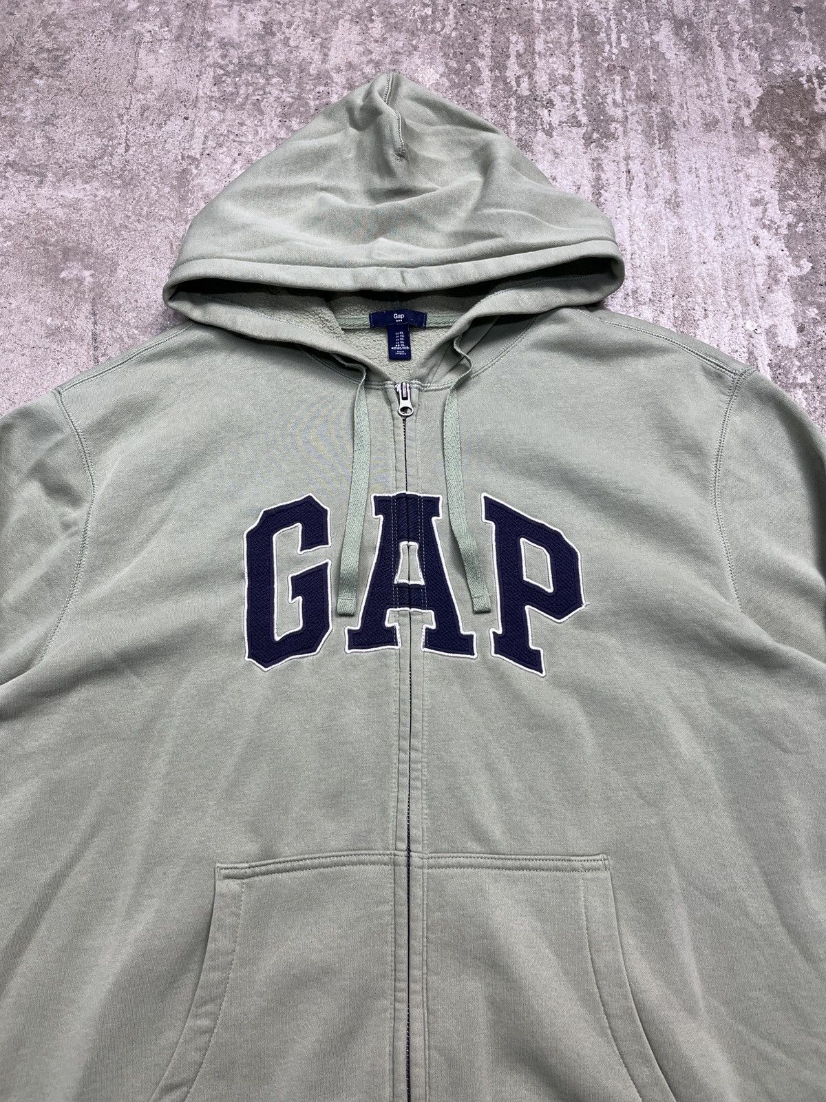 Gap × Vintage GAP PASTEL GREEN RARE Y2K VINTAGE ZIP HOODIE - 1351 Size US XL / EU 56 / 4 - 3 Thumbnail